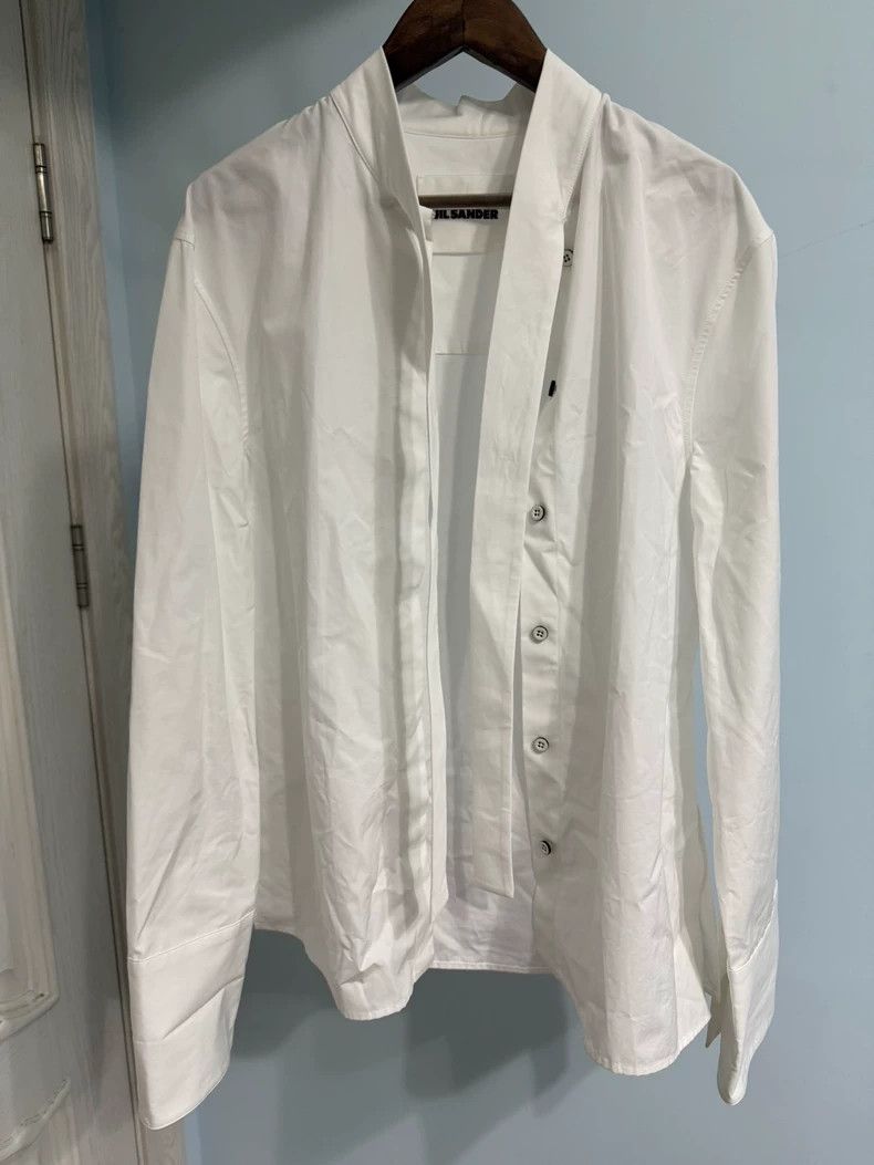 Jil Sander Jil Sander minimalist ribbon shirt Size 4XL / US 24-26 - 1 Thumbnail