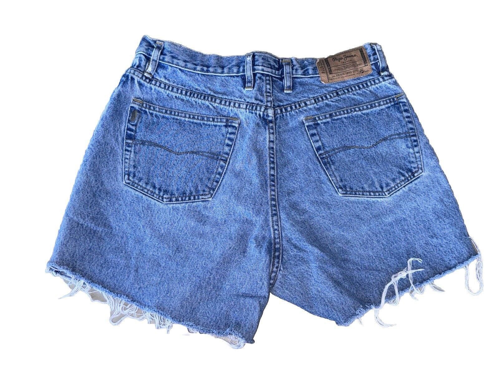Pepe Jeans Original PEPE Betty Jeans London Denim Cut Off Shorts 31 Size 31" - 9 Thumbnail