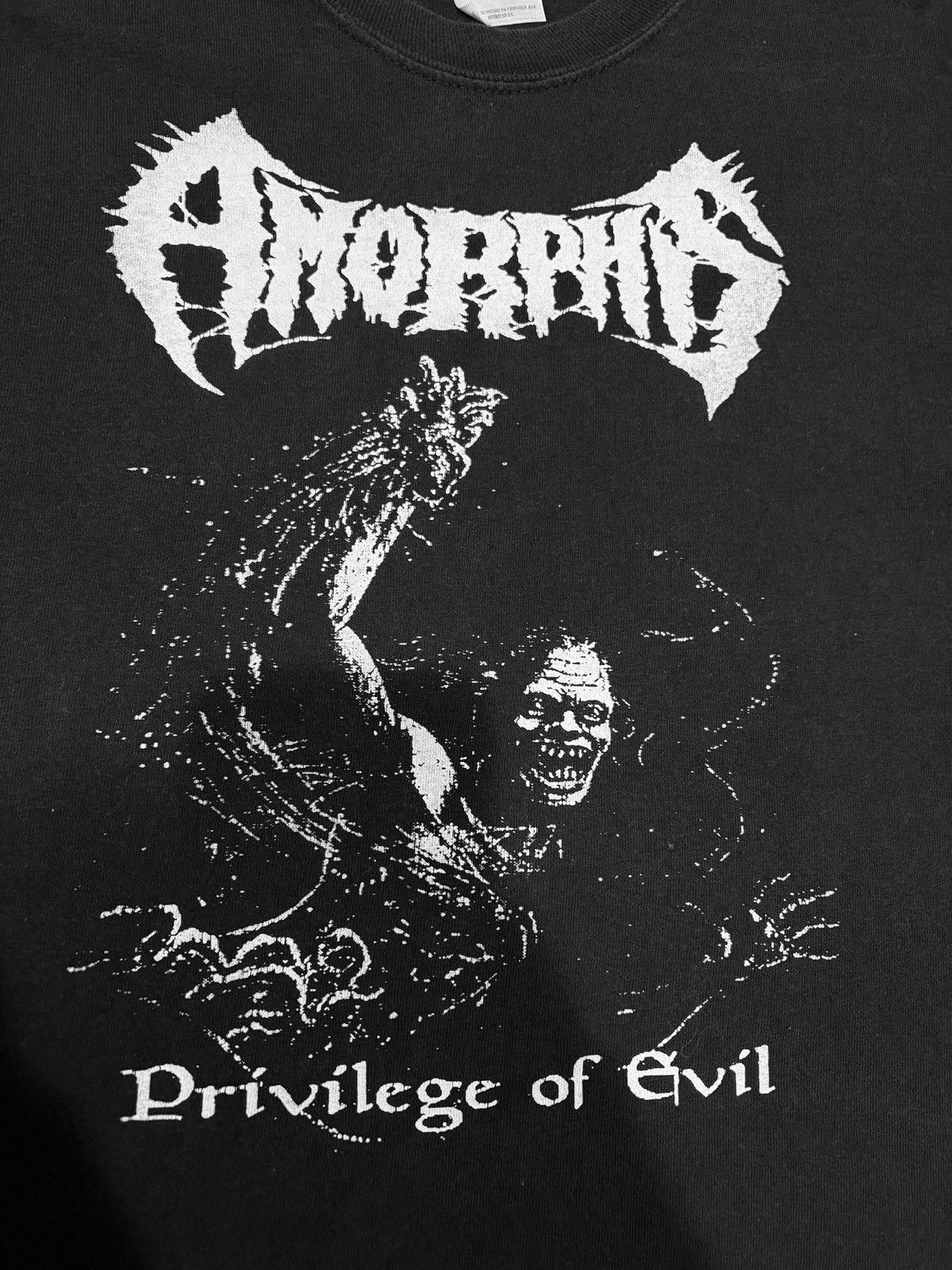 If Six Was Nine Vintage Amorphis Privilege Evil Concert Band Shirt Metal y2k Size US M / EU 48-50 / 2 - 2 Thumbnail