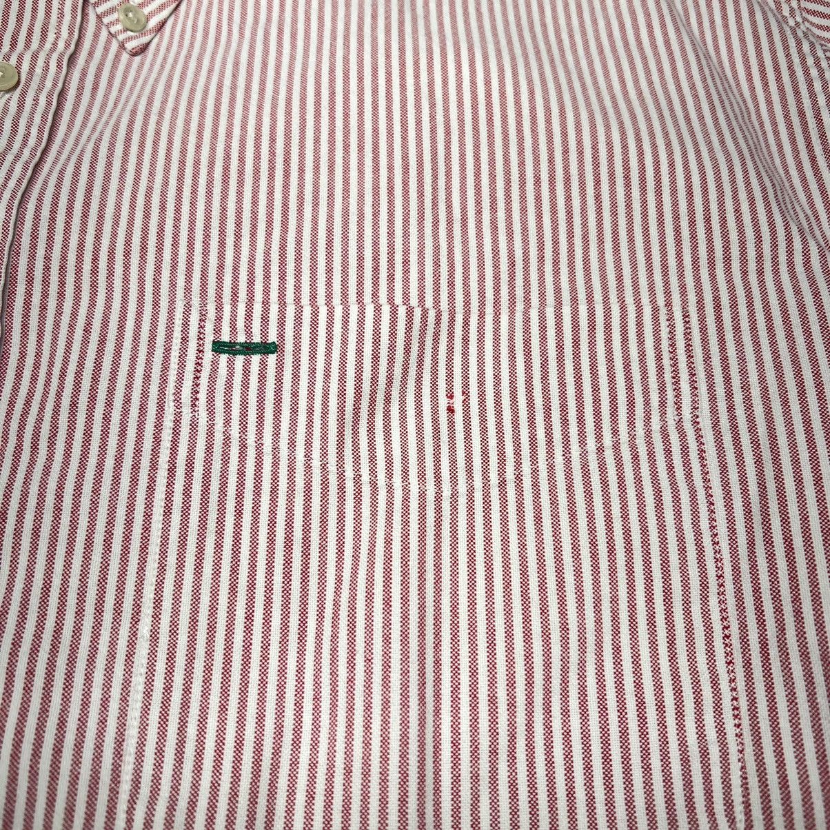 Tommy Hilfiger × Vintage VTG Tommy Hilfiger Button Down Shirt White Red Striped Size US L / EU 52-54 / 3 - 5 Thumbnail