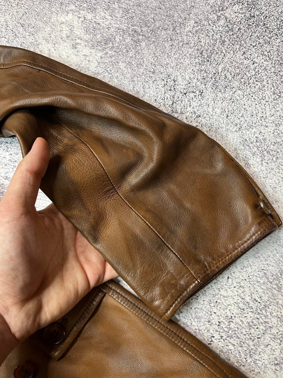 Ralph Lauren Purple Label Ralph Lauren Purple Label Leather Zip Jacket Size US M / EU 48-50 / 2 - 14 Thumbnail