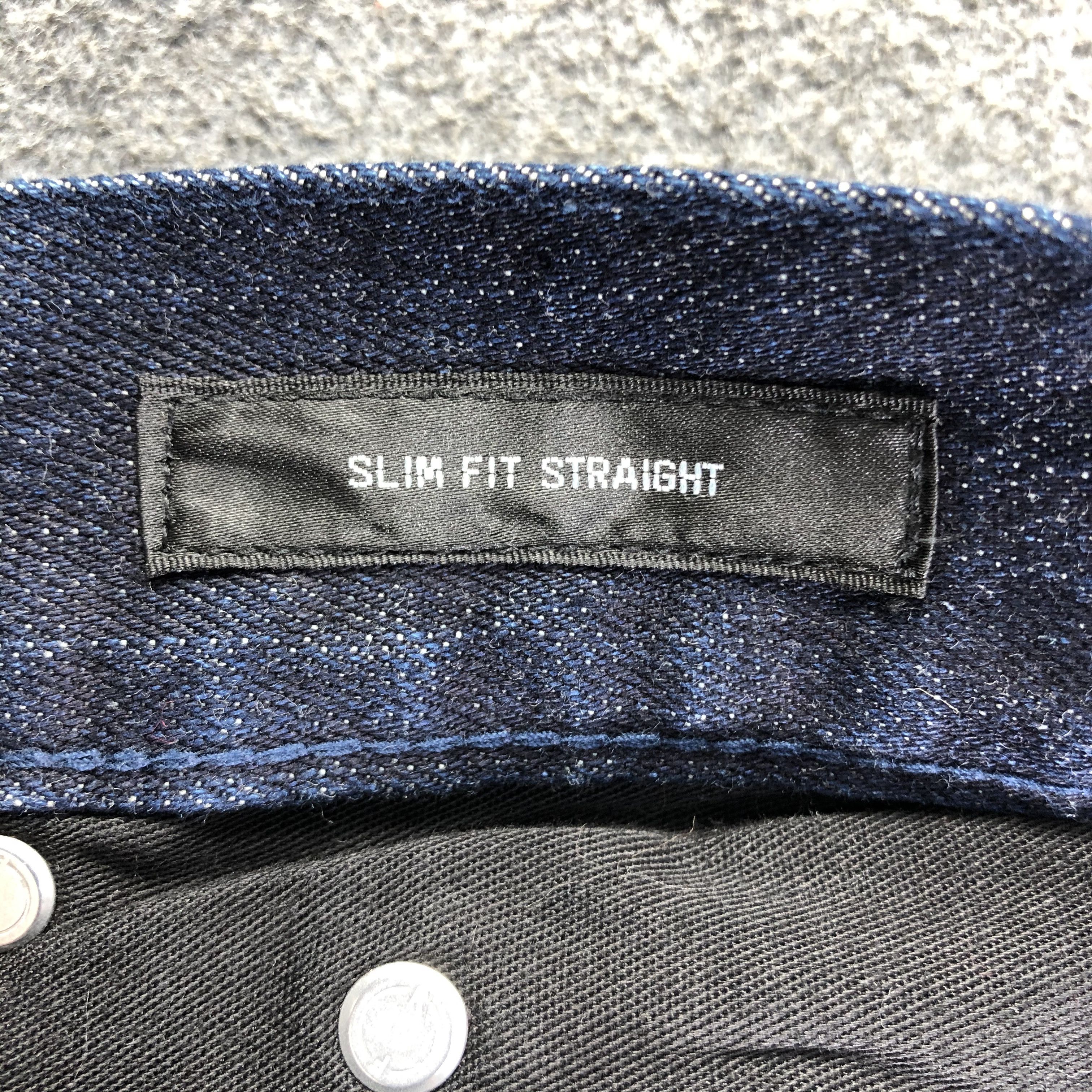 Japanese Brand Uniqlo S001 Jeans Blue Slim Fit Denim -J2847 Size US 33 - 8 Thumbnail
