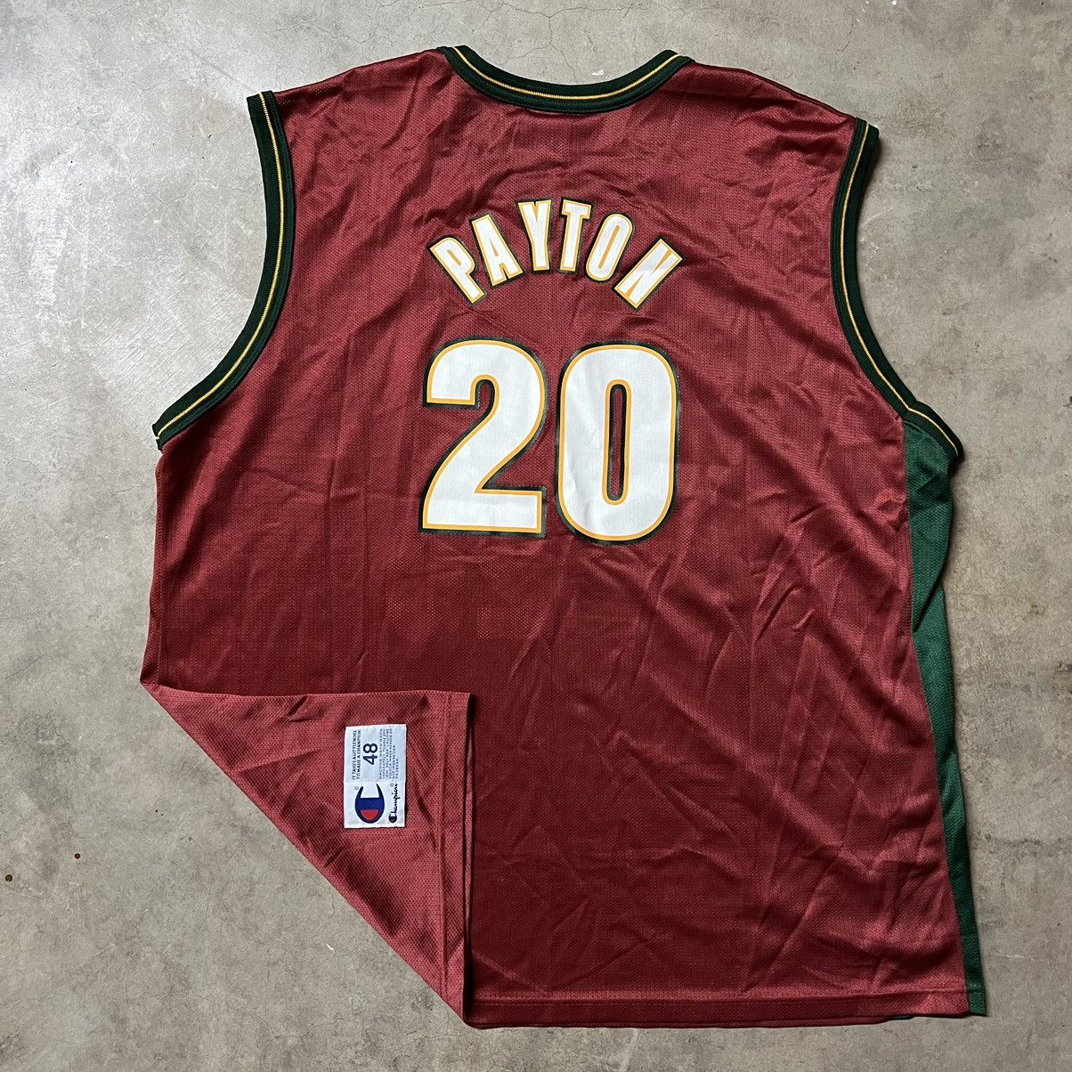 Champion × NBA × Vintage Vintage NBA Gary Payton Seattle SuperSonics Champion Jersey Size US XL / EU 56 / 4 - 1 Thumbnail