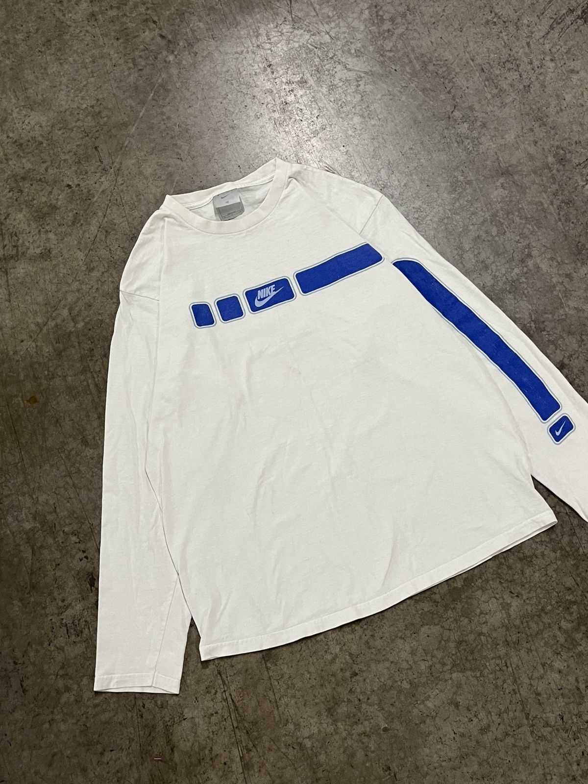 Nike × Vintage Nike vintage longsleeve tee shirt hype rare sleeve hits Size US M / EU 48-50 / 2 - 2 Thumbnail