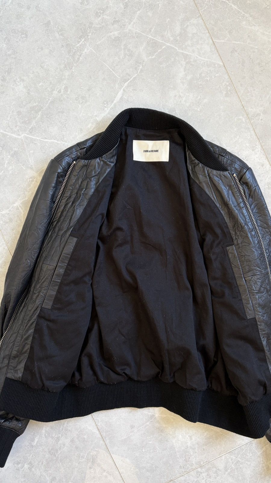 Zadig & Voltaire Zadig & Voltaire 2013 sample Larson Crinkle Leather bomber Size US M / EU 48-50 / 2 - 6 Thumbnail