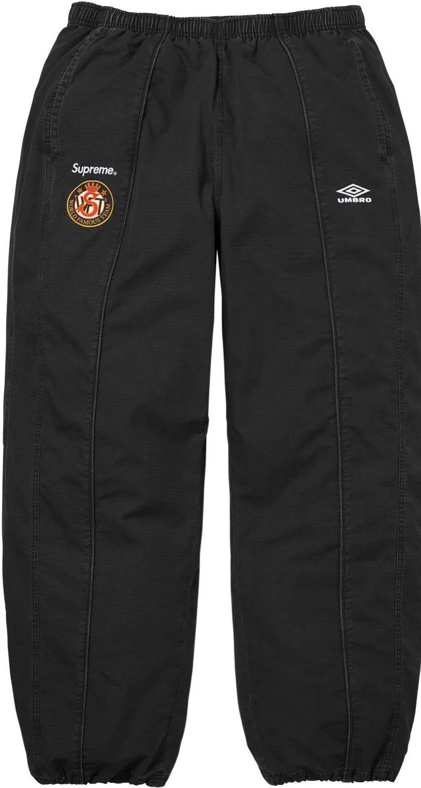Supreme × Umbro SUPREME x UMBRO LEATHER TRACK PANTS | Grailed