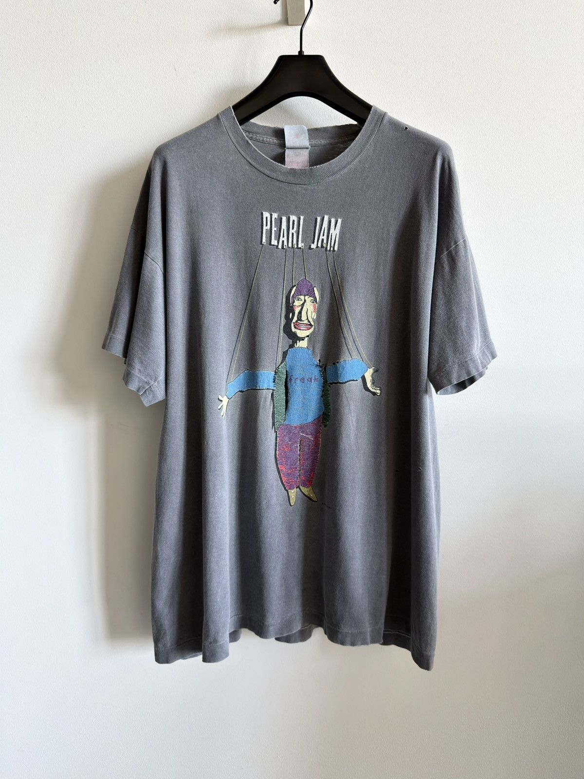 Band Tees Vintage 90s Pearl Jam Thrashed Faded Grunge Erd Band Tee Size US XL / EU 56 / 4 - 9 Thumbnail