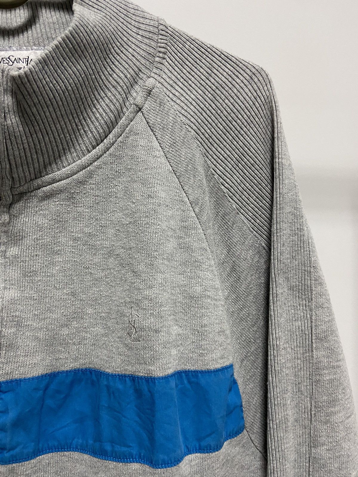 Vintage × Yves Saint Laurent Yves Saint Laurent Vintage Zip Sweatshirt small Logo Luxury Size US XL / EU 56 / 4 - 3 Thumbnail