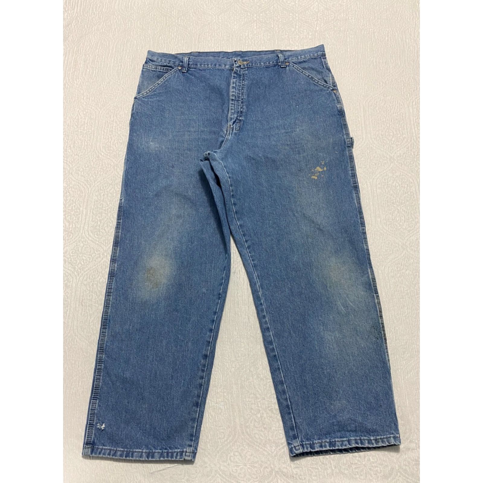Wrangler VINTAGE Wrangler Hero Carpenter Jeans Mens Size 40×30 Blue Straight Wide Leg Mens Size US 40 / EU 56 - 2 Thumbnail