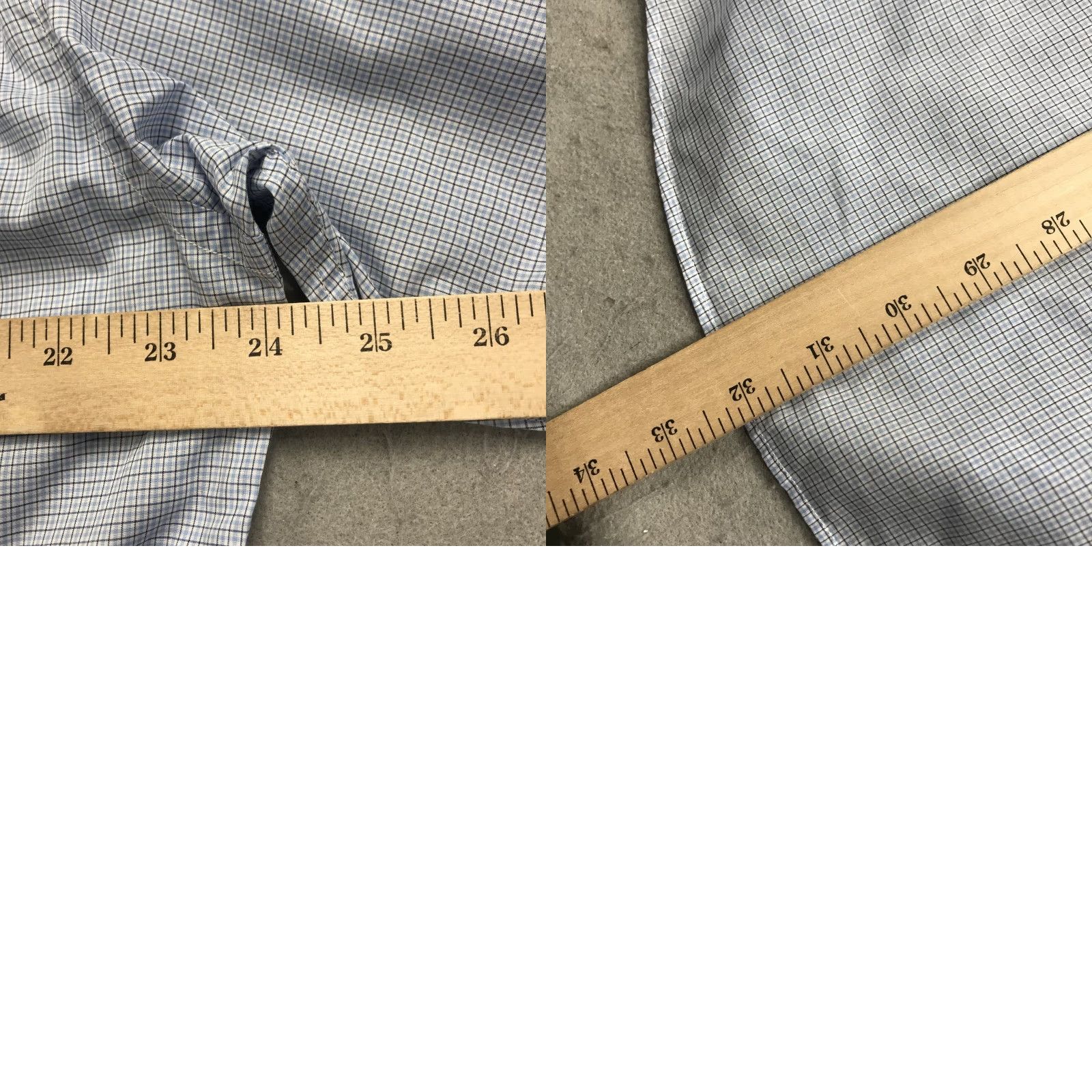 Ralph Lauren Ralph Lauren Black Label Shirt Mens 17 Blue Check Cotton Dress Made Italy Design Shirt Mens 17 Blue Check Cotton Dress Italy Design Size 46R - 8 Thumbnail
