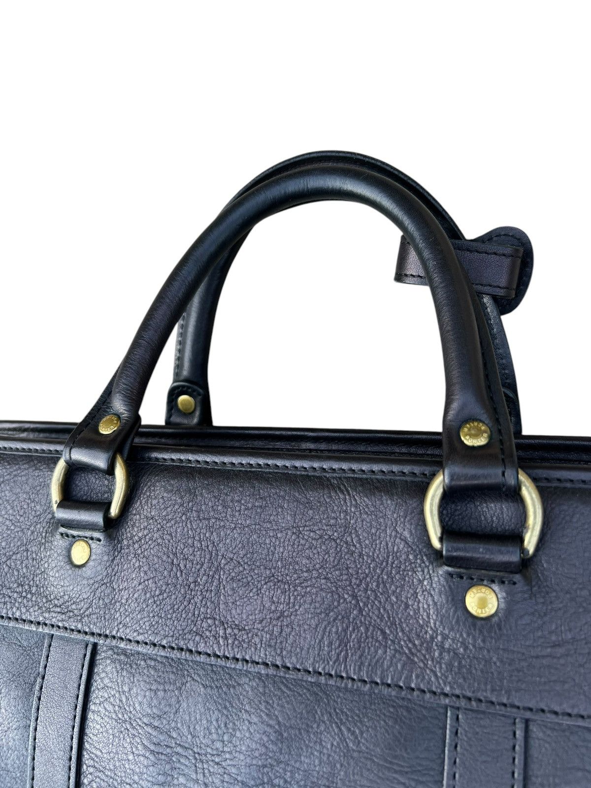 Leather Vintage Porter By Yoshida Black Leather Bag Size ONE SIZE - 8 Thumbnail