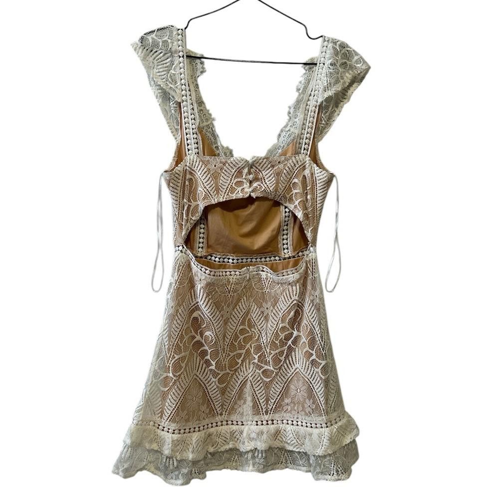 Designer Chic Chelsea Lace Overlay Dress Size S / US 4 / IT 40 - 2 Thumbnail