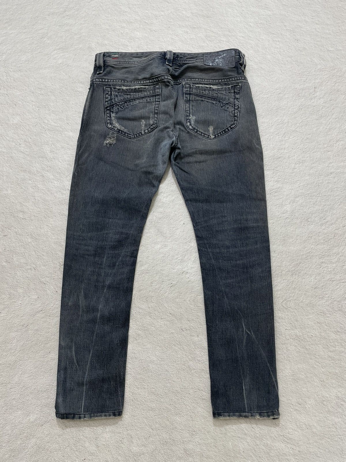 Kapital 2000s Diesel Thanaz Denim Ripped Jeans wash Ifsix LGB Number Size US 30 / EU 46 - 9 Thumbnail