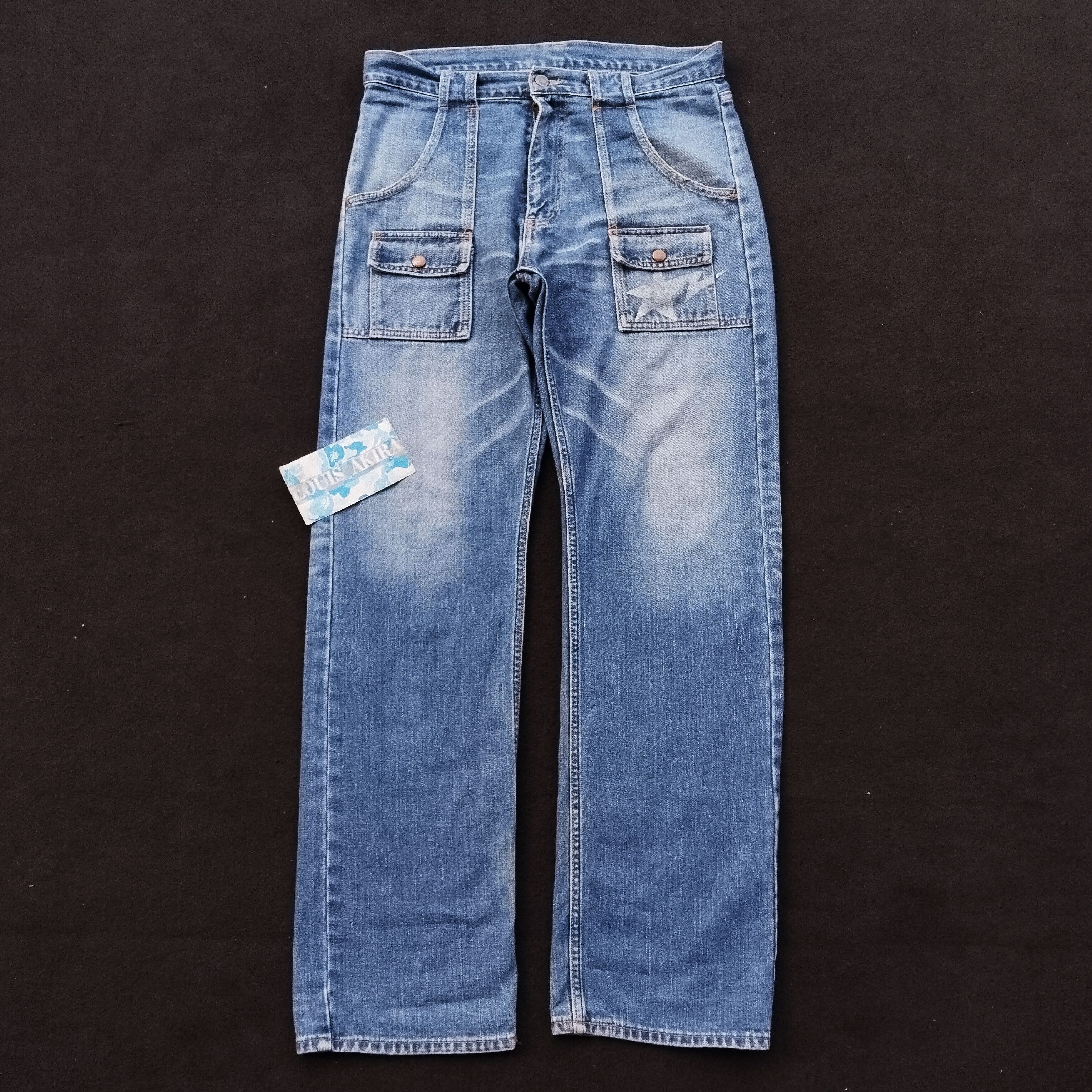 image of 2005 Bape Sta Jeans Cargo in Denim, Men's (Size 36)