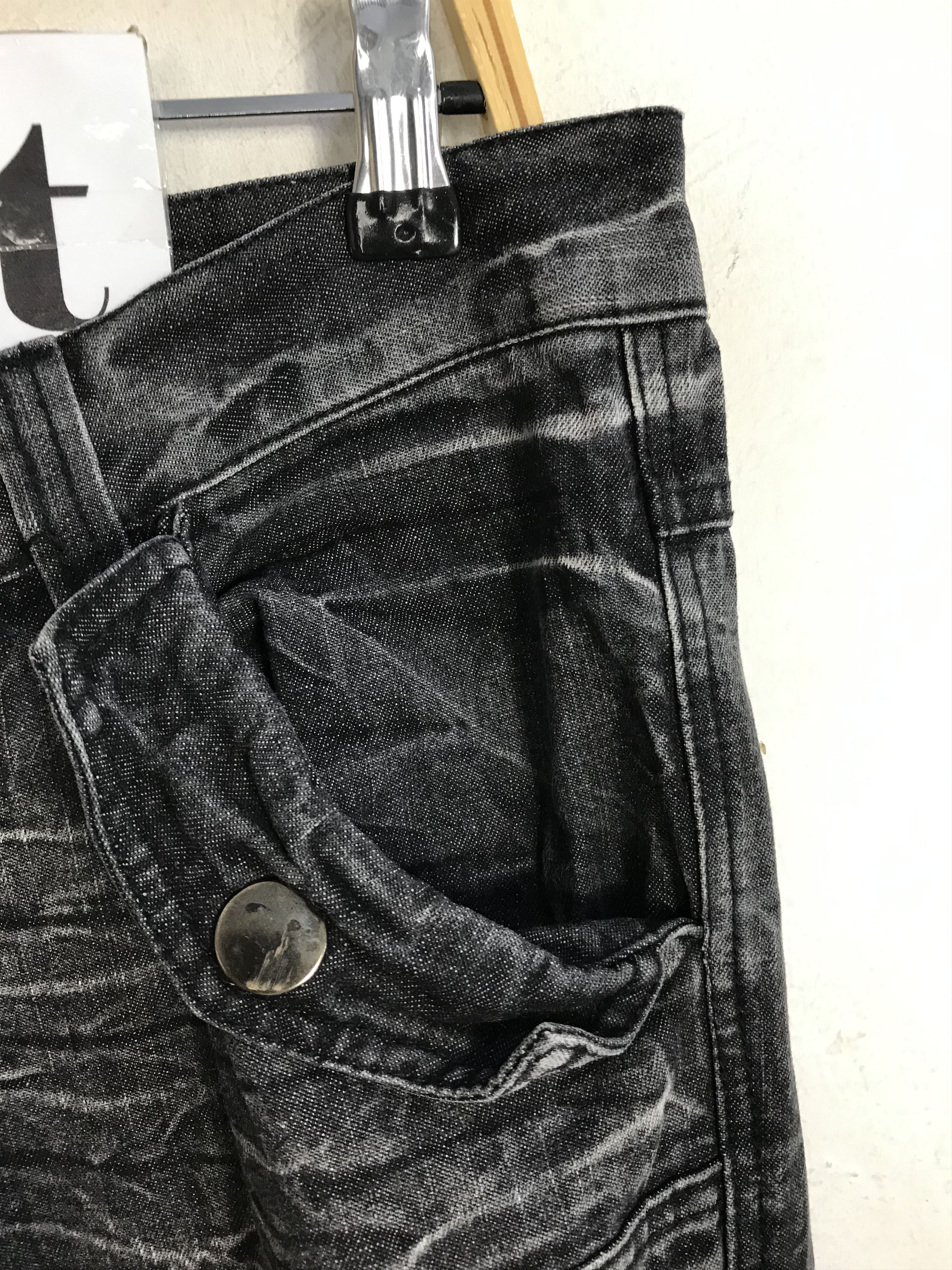 Japanese Brand Vtg Topism Super Flared Design Multi Pocket Denim Jeans Size US 32 / EU 48 - 6 Thumbnail