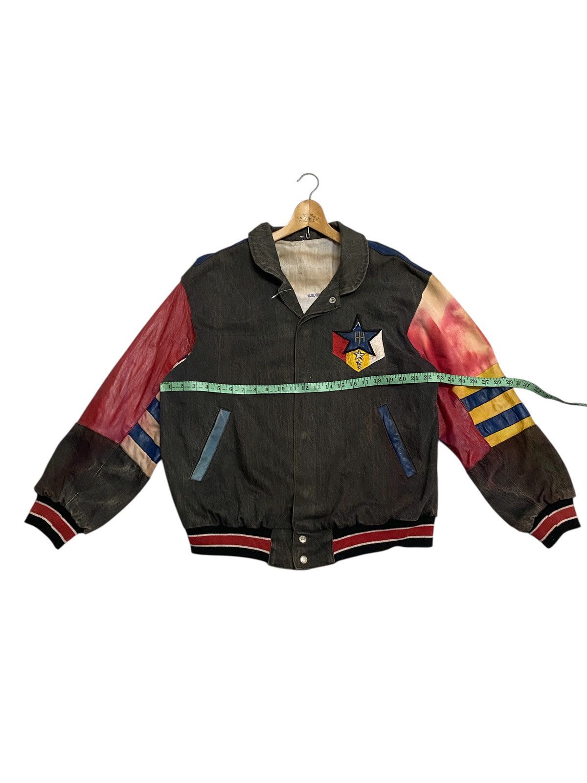 Jeff Hamilton Vintage Jeff Hamilton Very Distress Varsity Jacket Size US XL / EU 56 / 4 - 11 Thumbnail