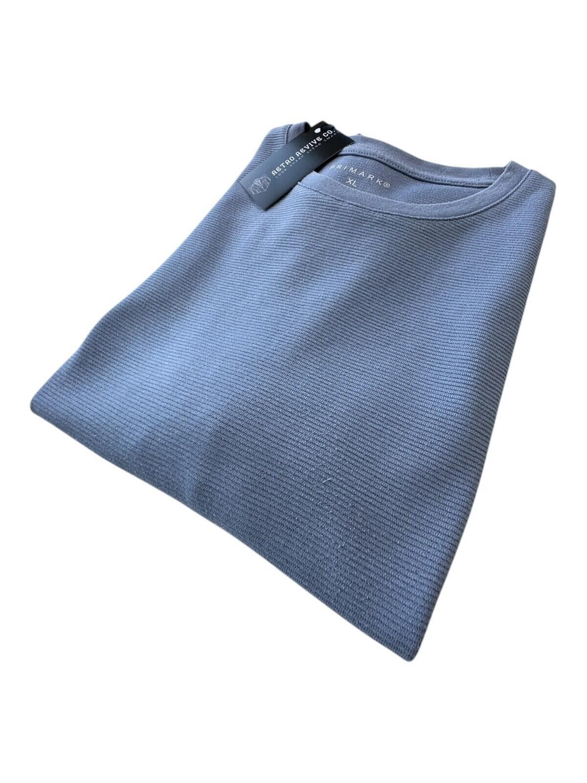 Primark Primark T-Shirt Men's UK Size XL Blue Textured Short Sleev Size US XL / EU 56 / 4 - 1 Thumbnail