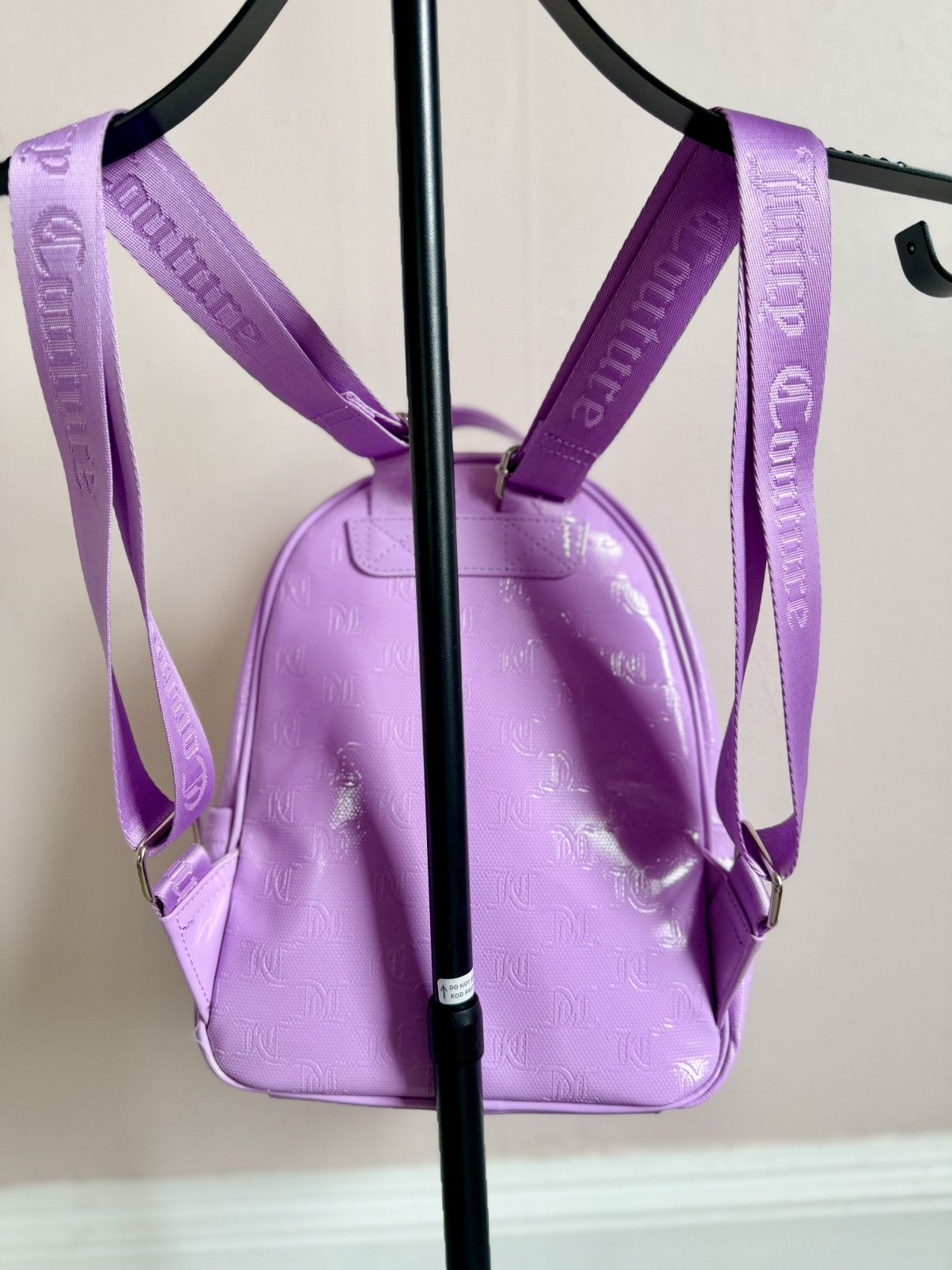 Juicy Couture Mini Backpack Lavender Embossed Logo NWT