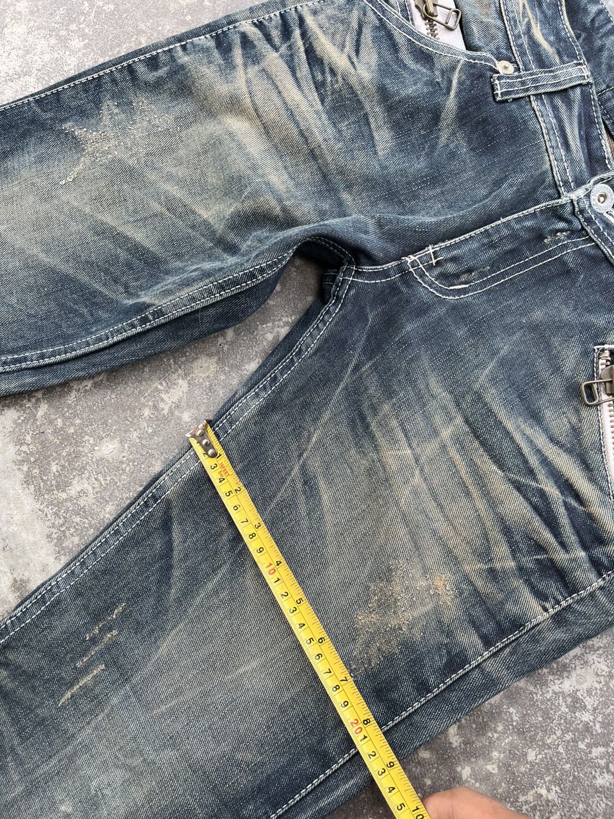 Hysteric Glamour × Japanese Brand × Vintage Crazy Mudwash Hysteric Inspired Denim Size US 33 - 9 Thumbnail