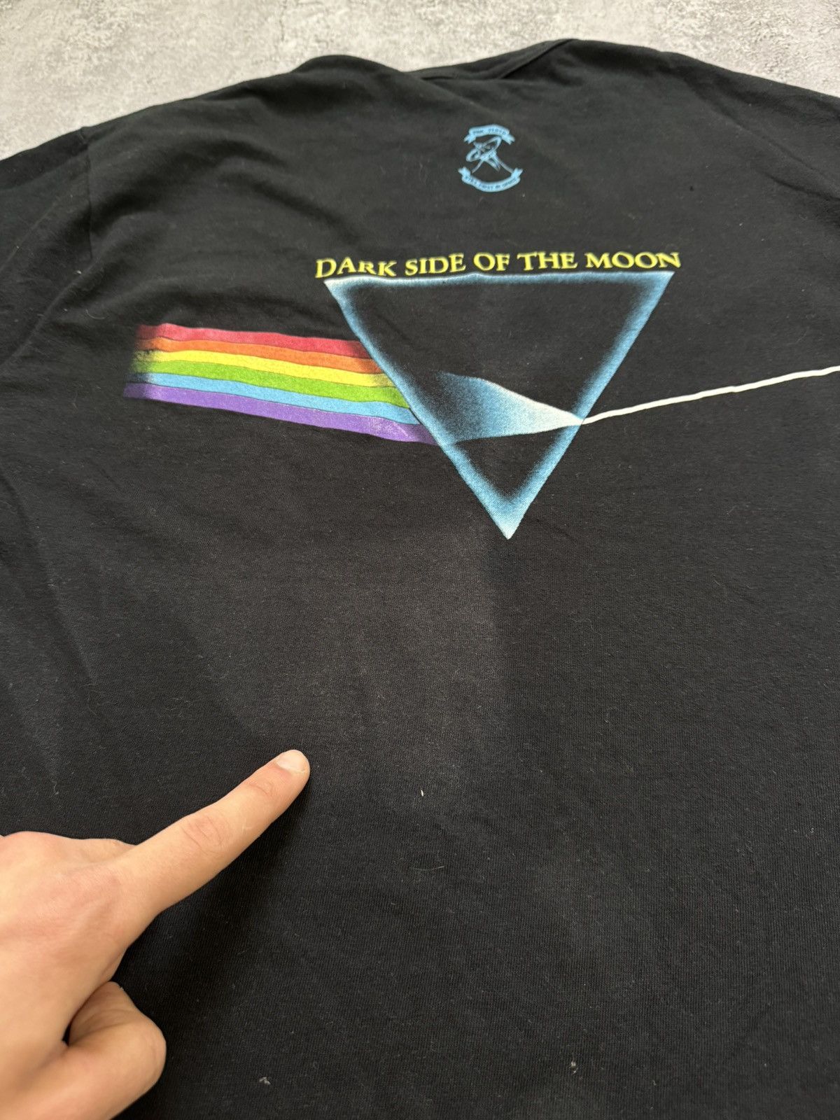Band Tees × Pink Floyd × Vintage Vintage 1992 PINK FLOYD DARK SIDE OF THE MOON BLACK TEE Size US L / EU 52-54 / 3 - 12 Thumbnail