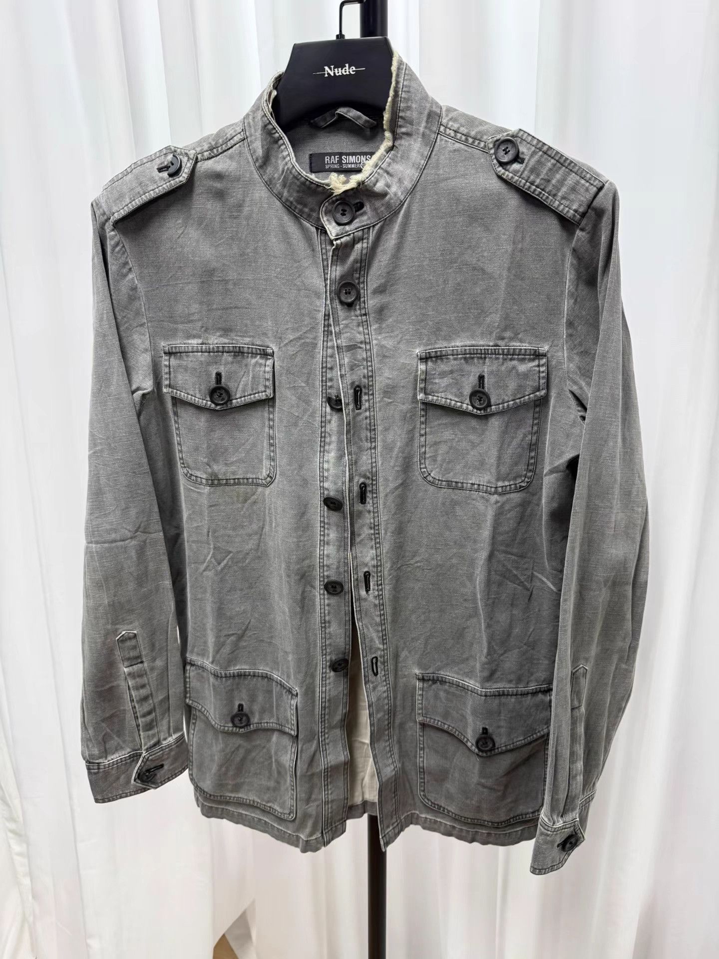 Raf Simons Raf Simons 04SS Washed Destroyed M65 Jacket K20 Size US S / EU 44-46 / 1 - 1 Thumbnail