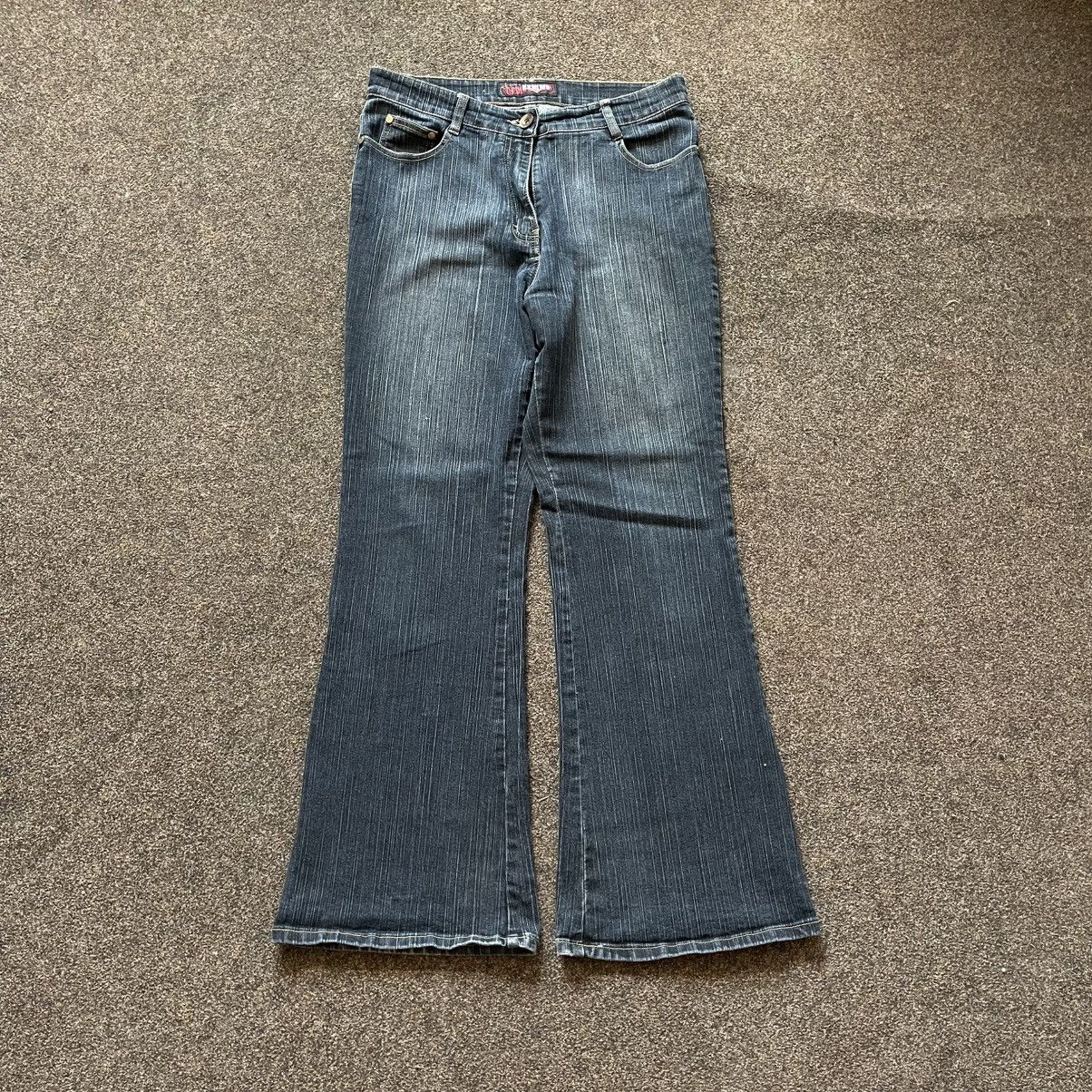 Vintage Vintage Y2K Baggy Bootcut Jeans Distressed Skate Aesthetic 3 Size 32" / US 10 / IT 46 - 3 Thumbnail