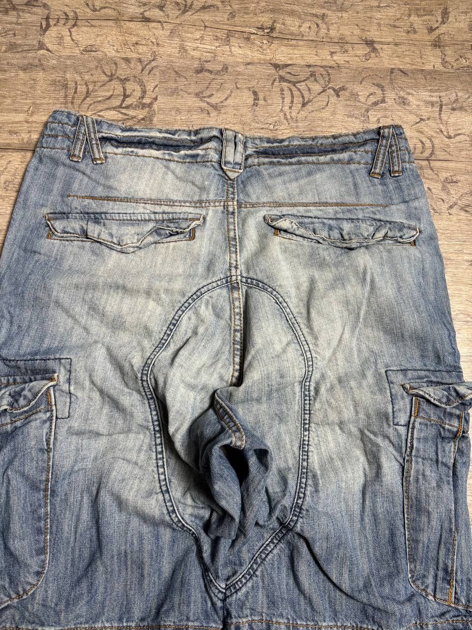Japanese Brand VTG Balenci! IfSixWasNine type! CARGO Distressed Fade Shorts Size US 34 / EU 50 - 13 Thumbnail