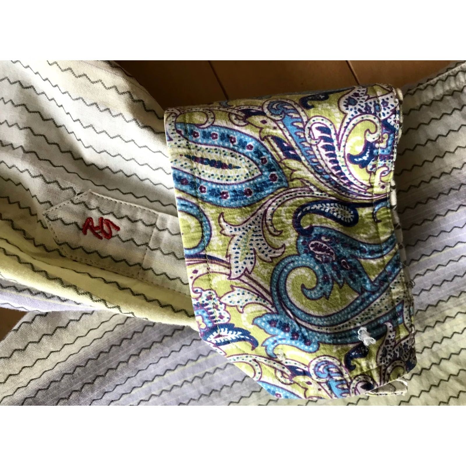 Robert Graham Robert Graham Multicolor Stripe Long Sleeve Shirt Mens Sz L Size US L / EU 52-54 / 3 - 4 Thumbnail