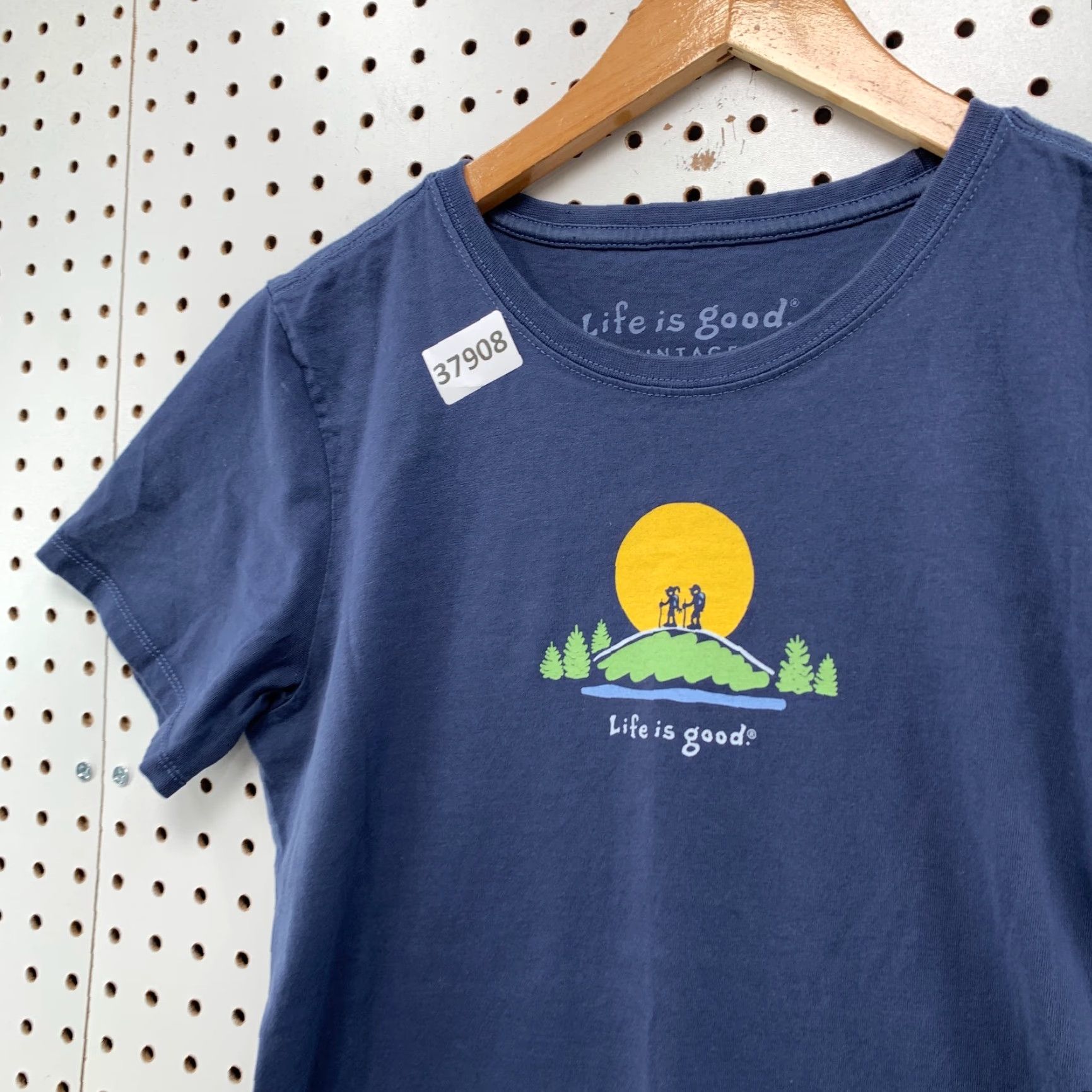 Life is Good VINTAGE Life Is Good Shirt Womens Blue Small Hiking Outdoor Graphic 17x24.5 Mens Size M / US 6-8 / IT 42-44 - 6 Thumbnail