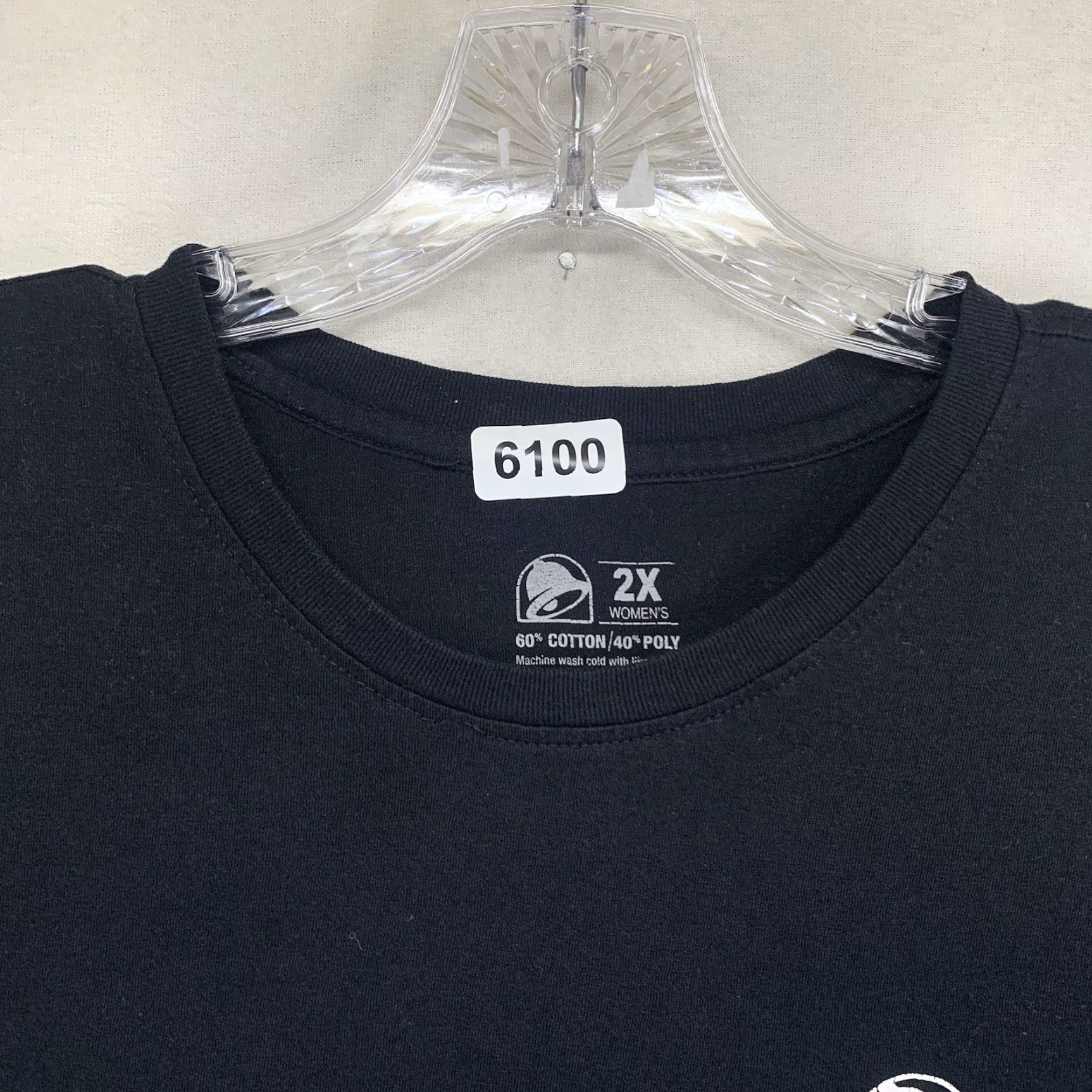 Bell VINTAGE Taco Bell Women's T-Shirt 2X Plus Size Casual Graphic Print Cotton Blend Black All Seasons Size XXL / US 16-18 / IT 52-54 - 6 Thumbnail