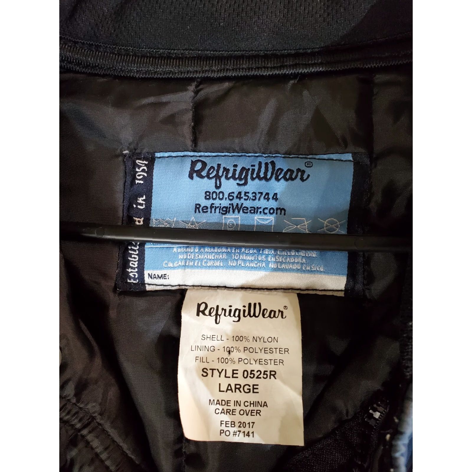 Refrigiwear VINTAGE Refrigiwear Insulated Puffer Coat Men's Large Navy Blue VERY WARM Size US L / EU 52-54 / 3 - 5 Thumbnail