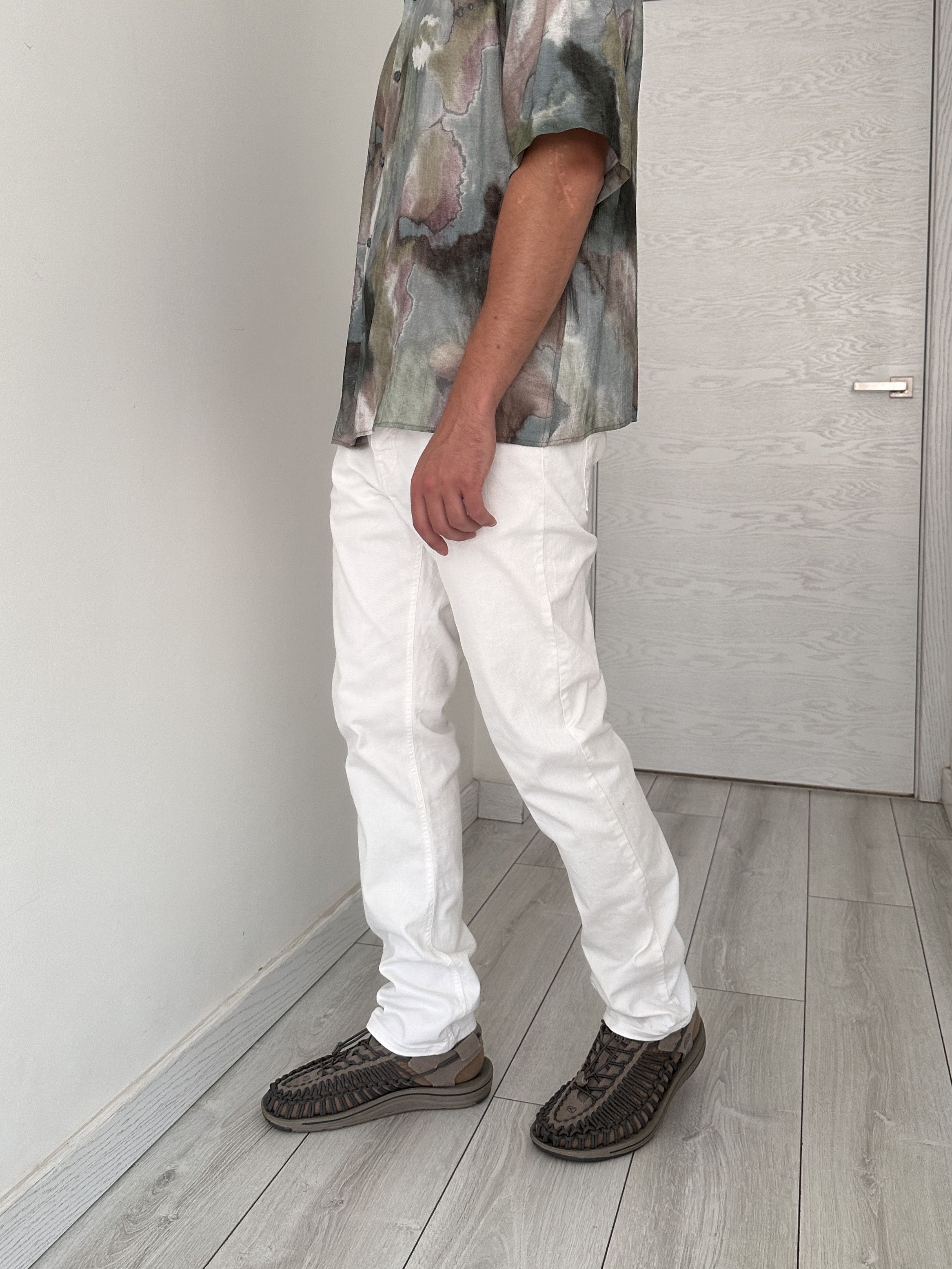 AMI AMI White Denim Pants Jeans Size US 34 / EU 50 - 3 Thumbnail