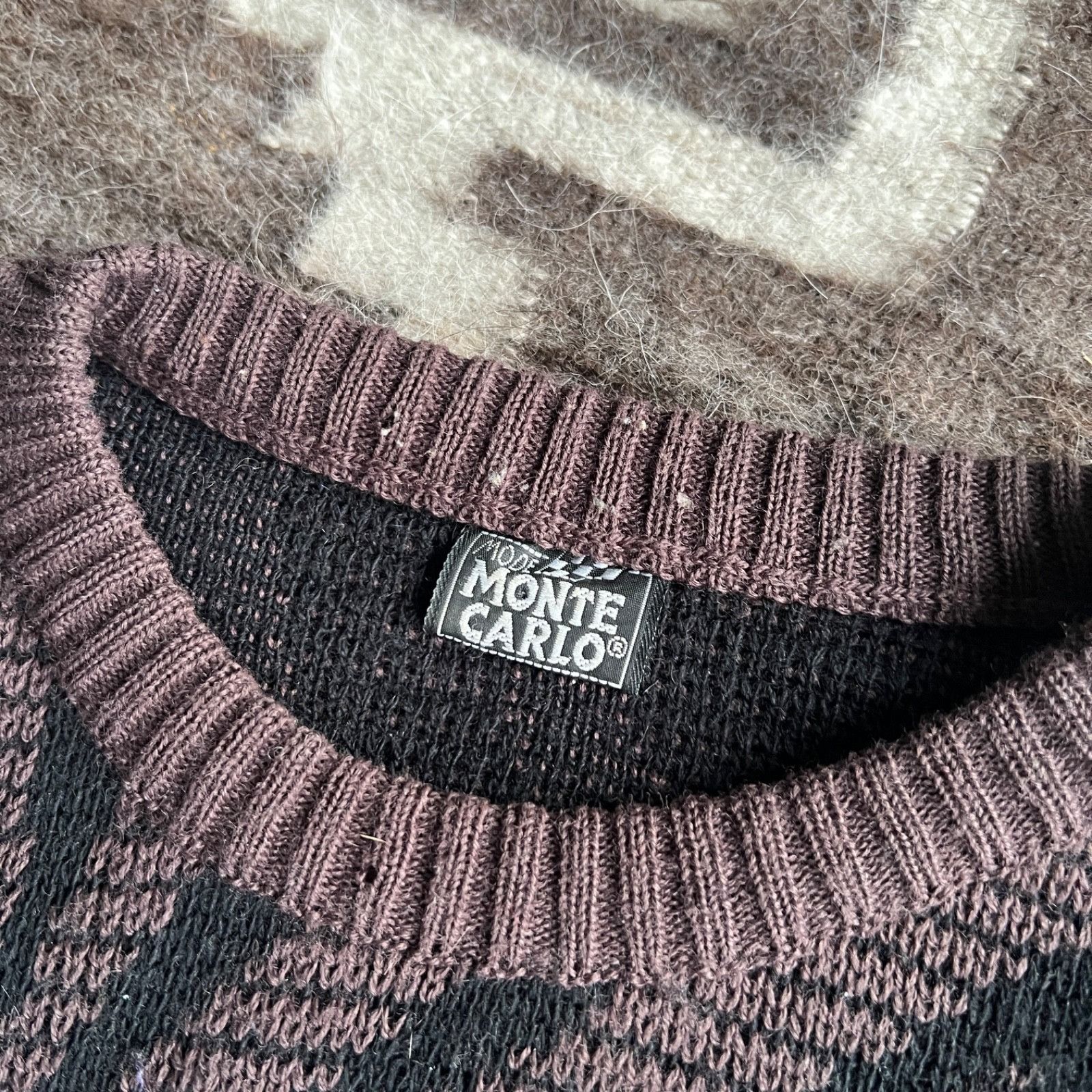 Vintage Monte Carlo Vintage Grunge Indie Sweater 9900AC Size US L / EU 52-54 / 3 - 3 Thumbnail