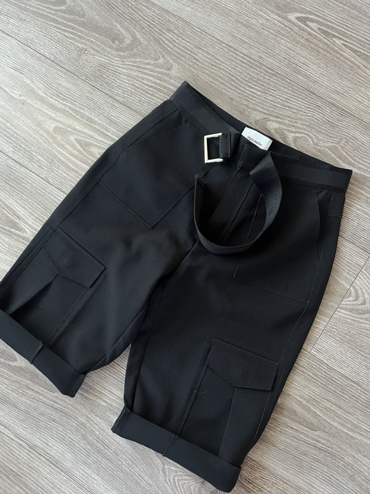 Designer × Holzweiler × Japanese Brand RRP:250€‼️Hozweiler Oter Belted Twill Designer Sweden Shorts Size 24" / US 00 / IT 34 - 3 Thumbnail