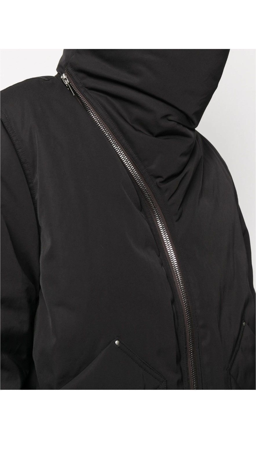 Rick Owens Rick Owens Mountain Duvet Asymmetric Padded Jacket Size US M / EU 48-50 / 2 - 4 Thumbnail