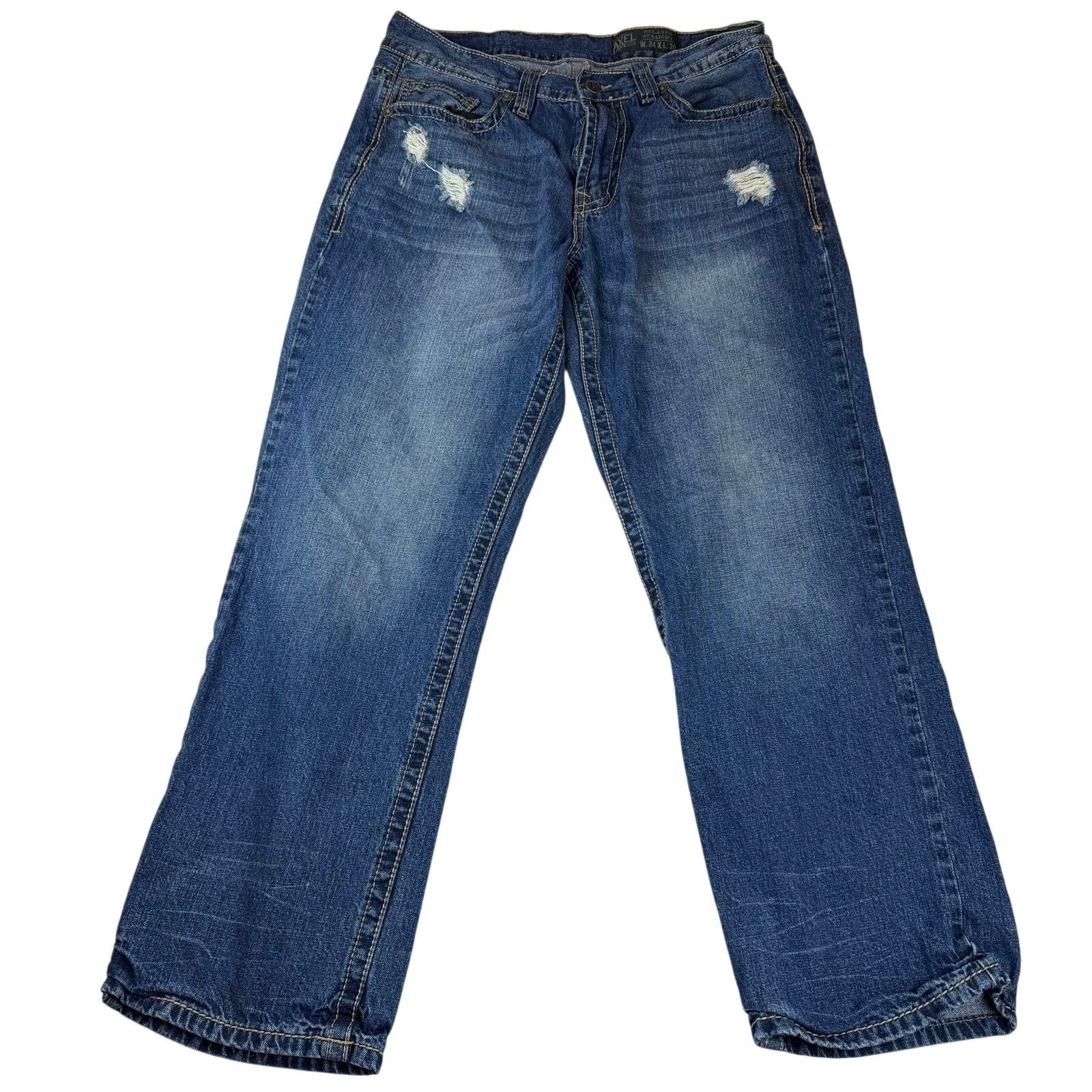 Other Axel Relaxed Straight Jeans Distressed – 34x30 Size US 34 / EU 50 - 2 Thumbnail