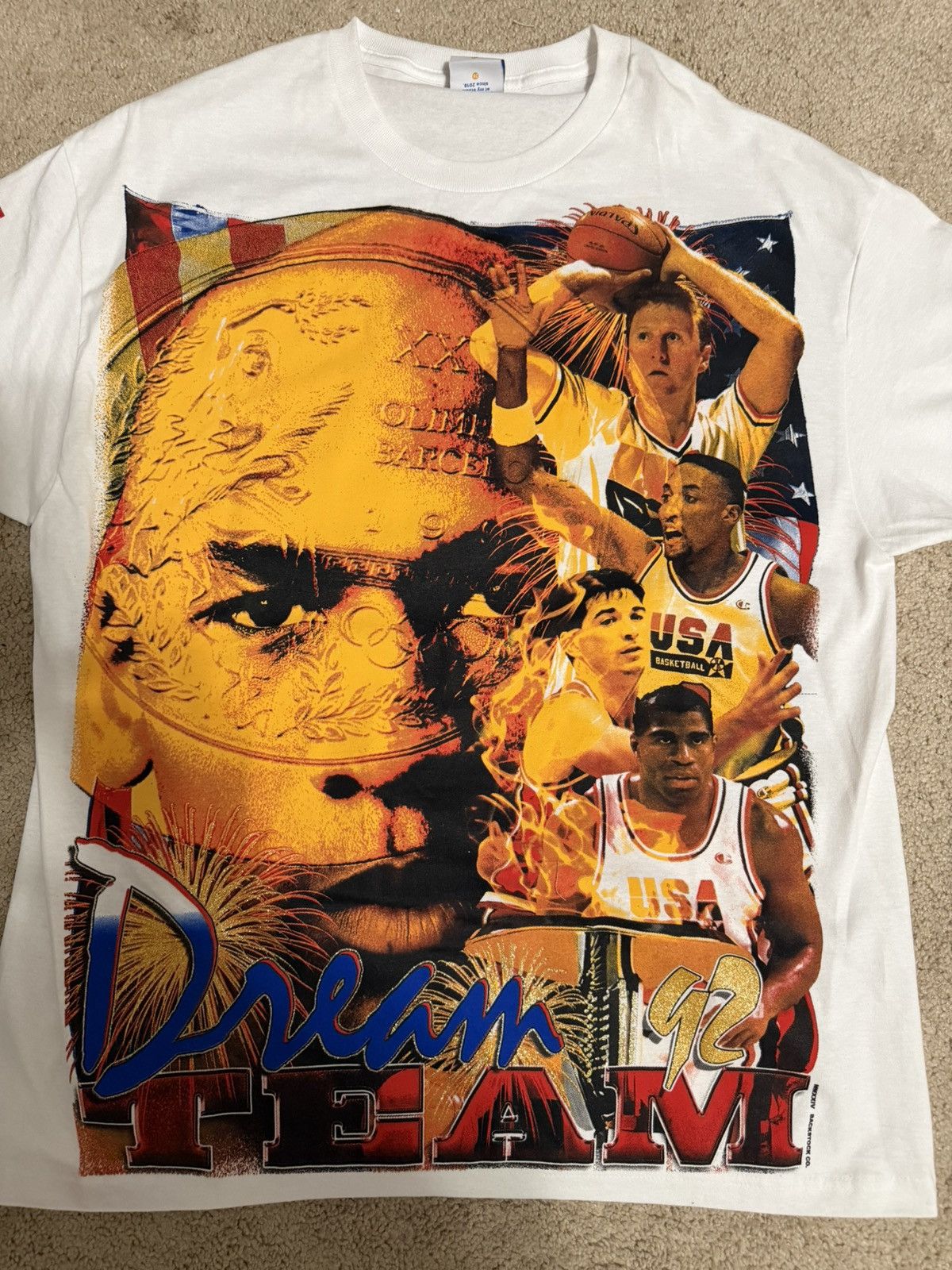 Vintage 1992 Olympic Dream Team Tee Size US XL / EU 56 / 4 - 2 Thumbnail