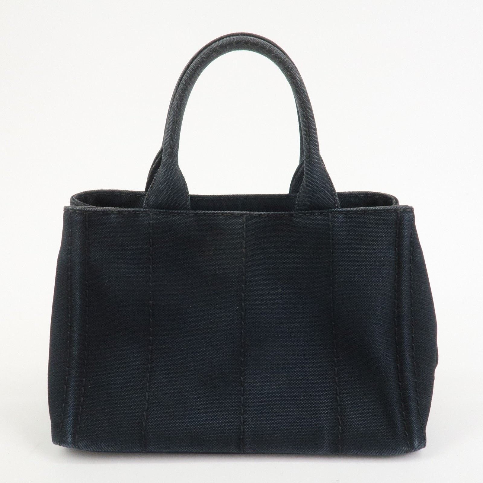 Prada Prada Canapa Mini Tote Canvas Black Size ONE SIZE - 2 Thumbnail