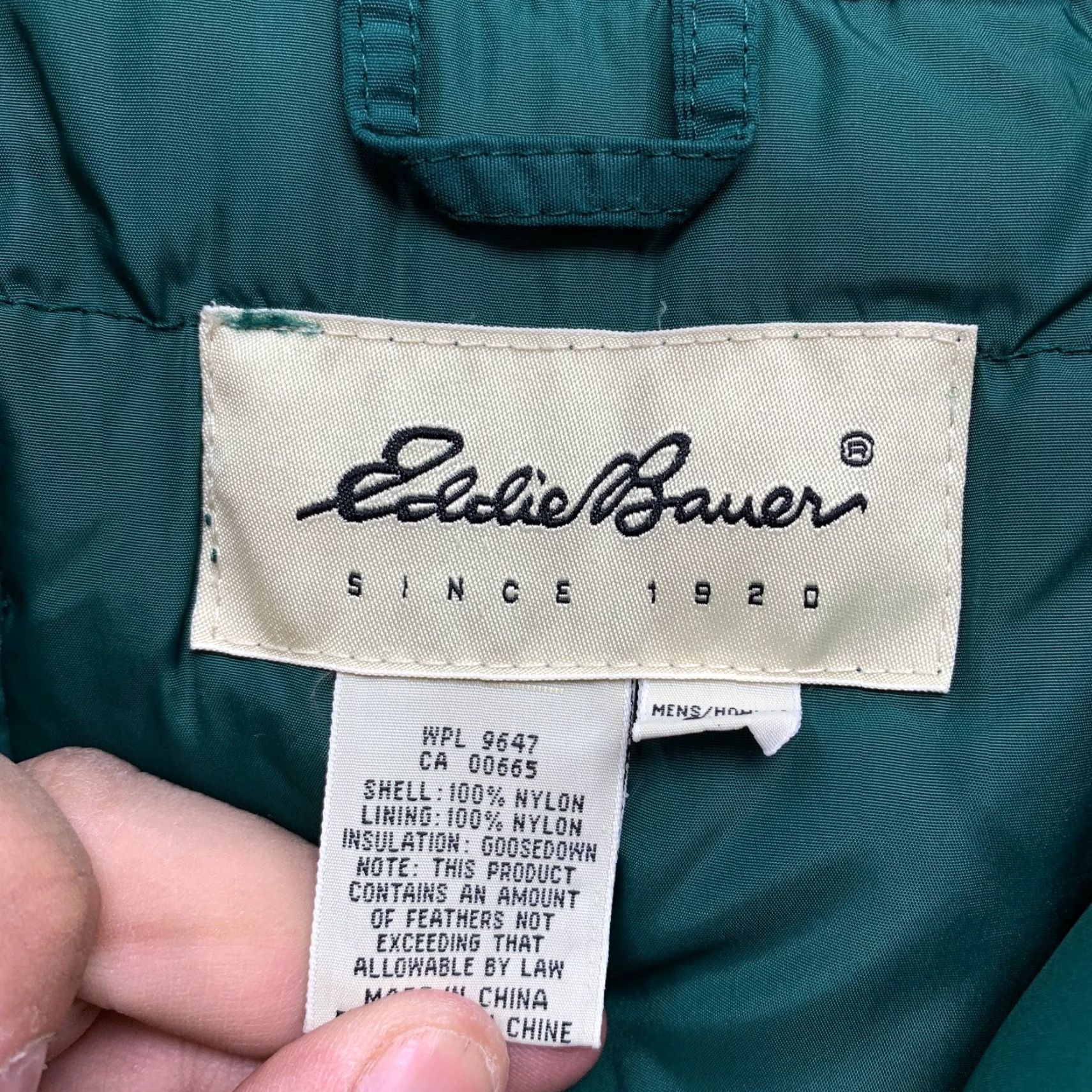 Eddie Bauer VINTAGE Eddie Bauer Down Parka Jacket Mens L Green Outdoor Hooded Heavyweight Size US L / EU 52-54 / 3 - 3 Thumbnail