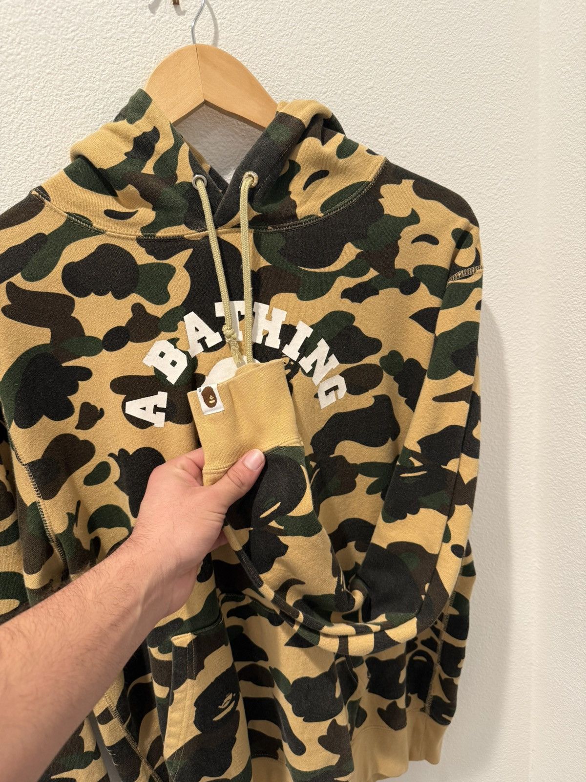 Bape 1st Camo College Pullover Hoodie Size US XL / EU 56 / 4 - 2 Thumbnail