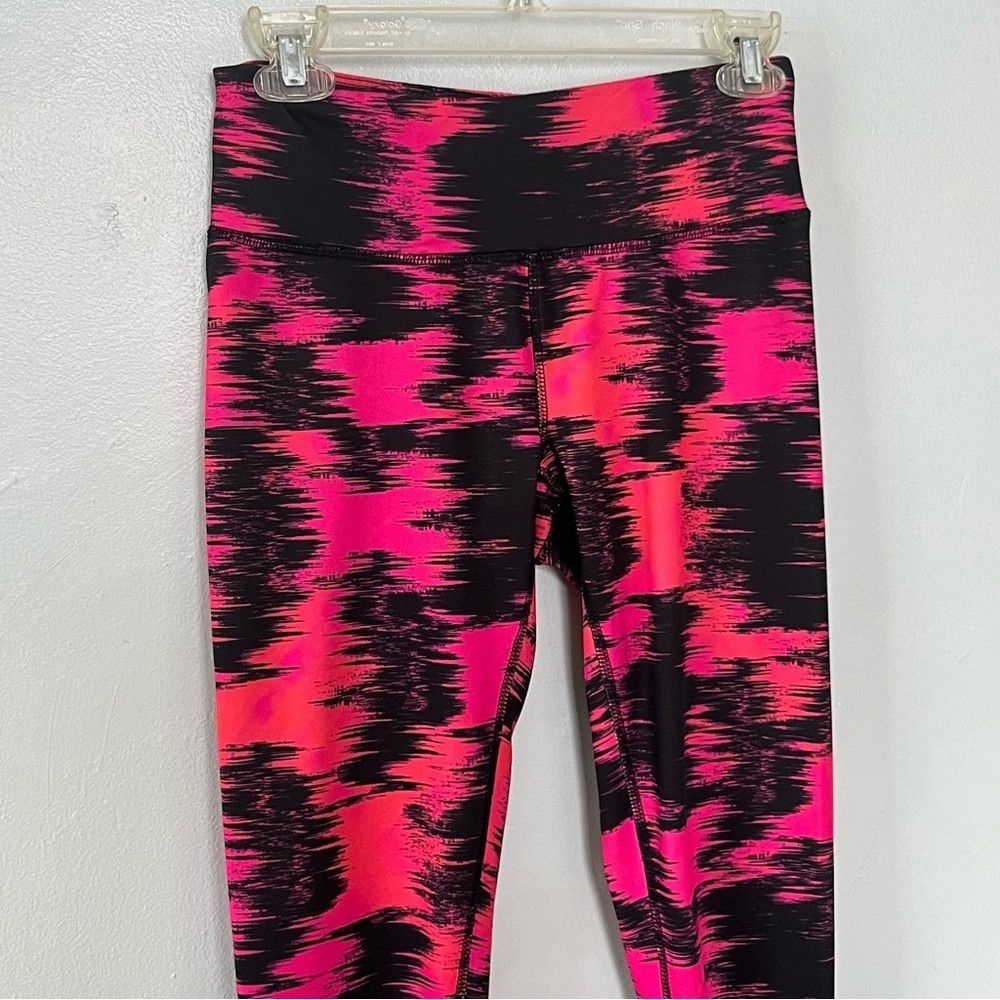 SKECHERS Skechers Tie Dye GOdri Athletic Leggings Black Pink Small Size 25" / US 0 / IT 36 - 3 Thumbnail