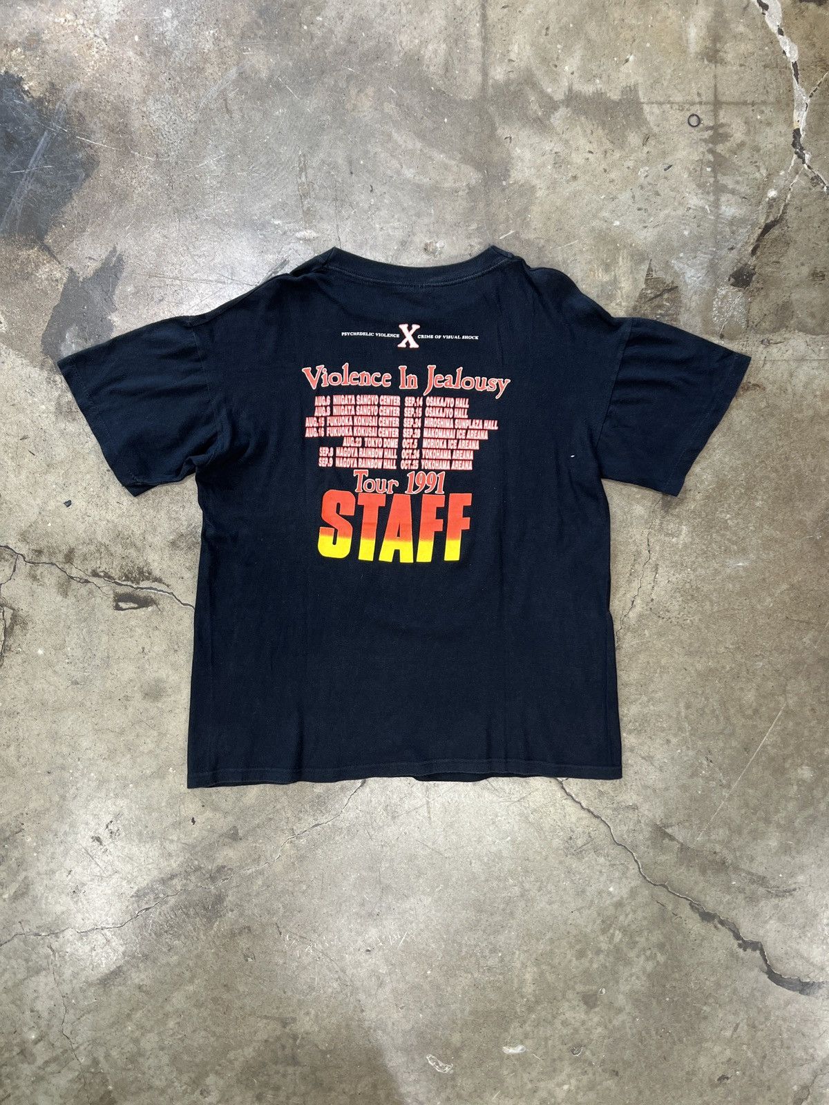 Band Tees Vintage 1991 Japan Psychedelic Violence Jealousy Staff Large Size US L / EU 52-54 / 3 - 5 Thumbnail