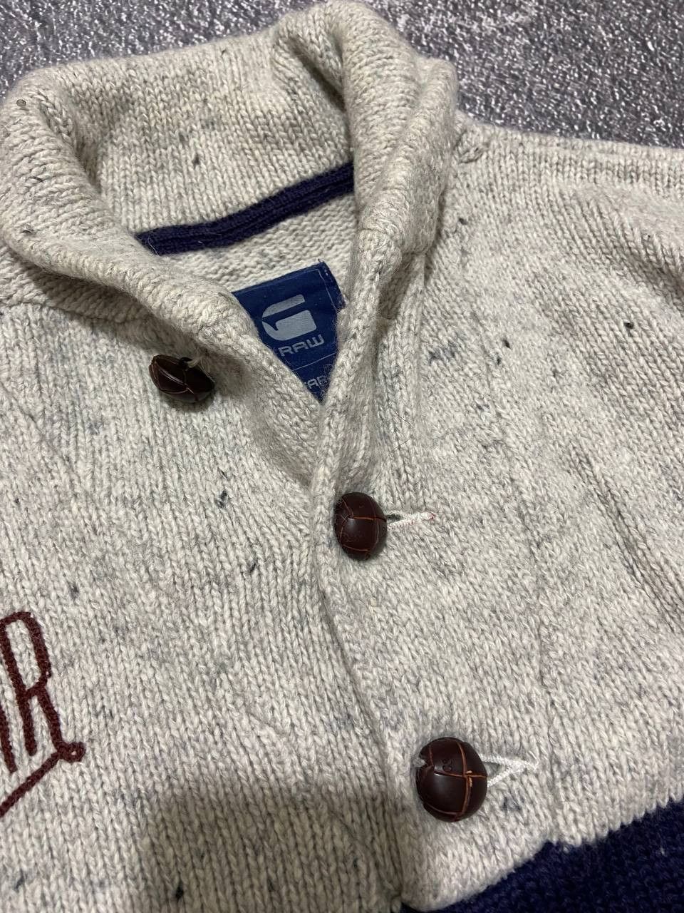 G-Star Vintage G Star Raw big print wool sweater Size US L / EU 52-54 / 3 - 4 Thumbnail