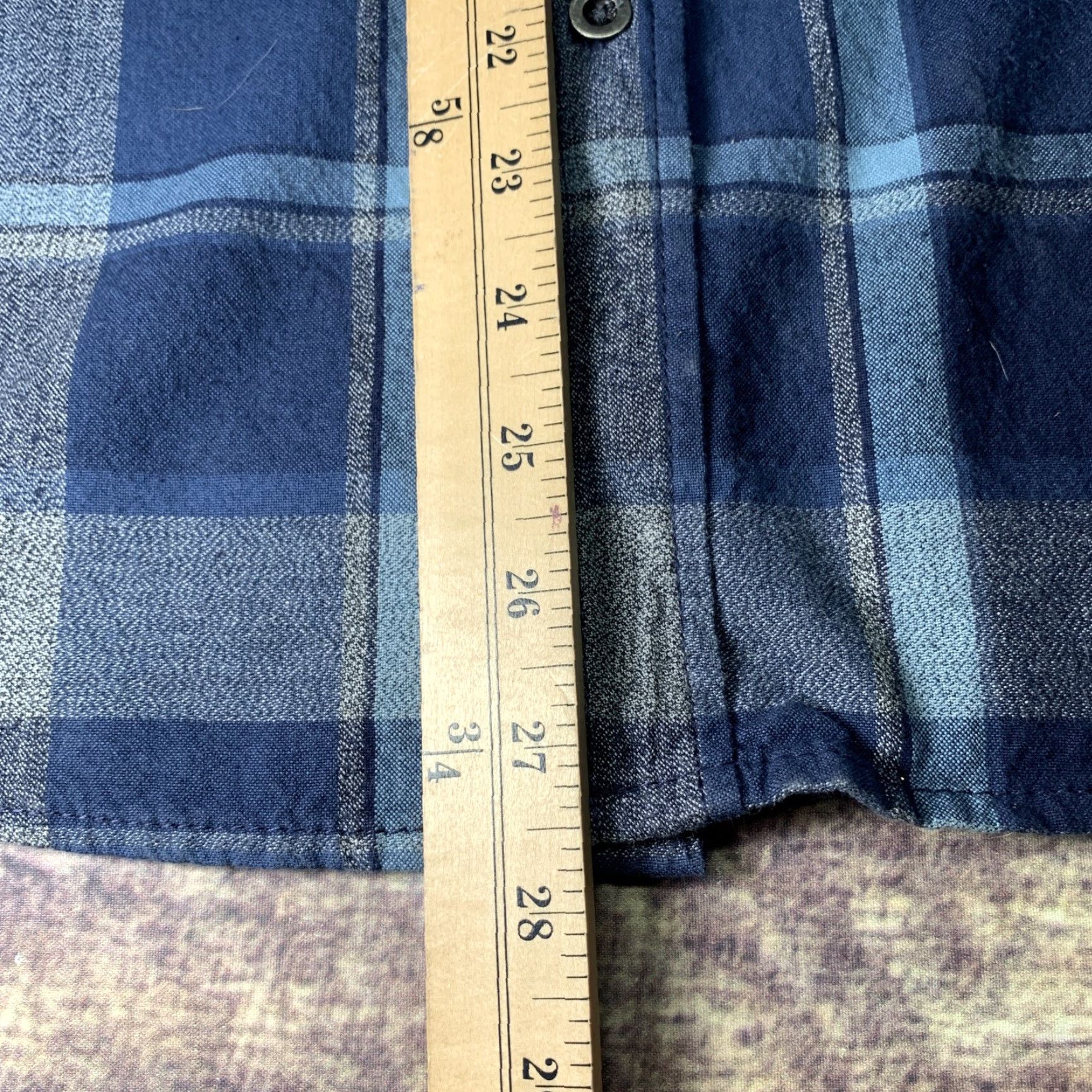 Vintage Overdrive Men's Flannel Shirt Blue Gray Plaid Size Medium Size US M / EU 48-50 / 2 - 5 Thumbnail