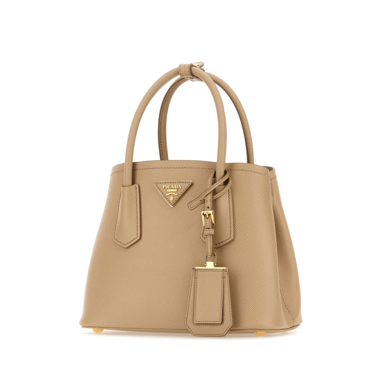 Prada PRADA Small Double Saffiano Sand Beige Top Handle Bag New & Size ONE SIZE - 2 Thumbnail
