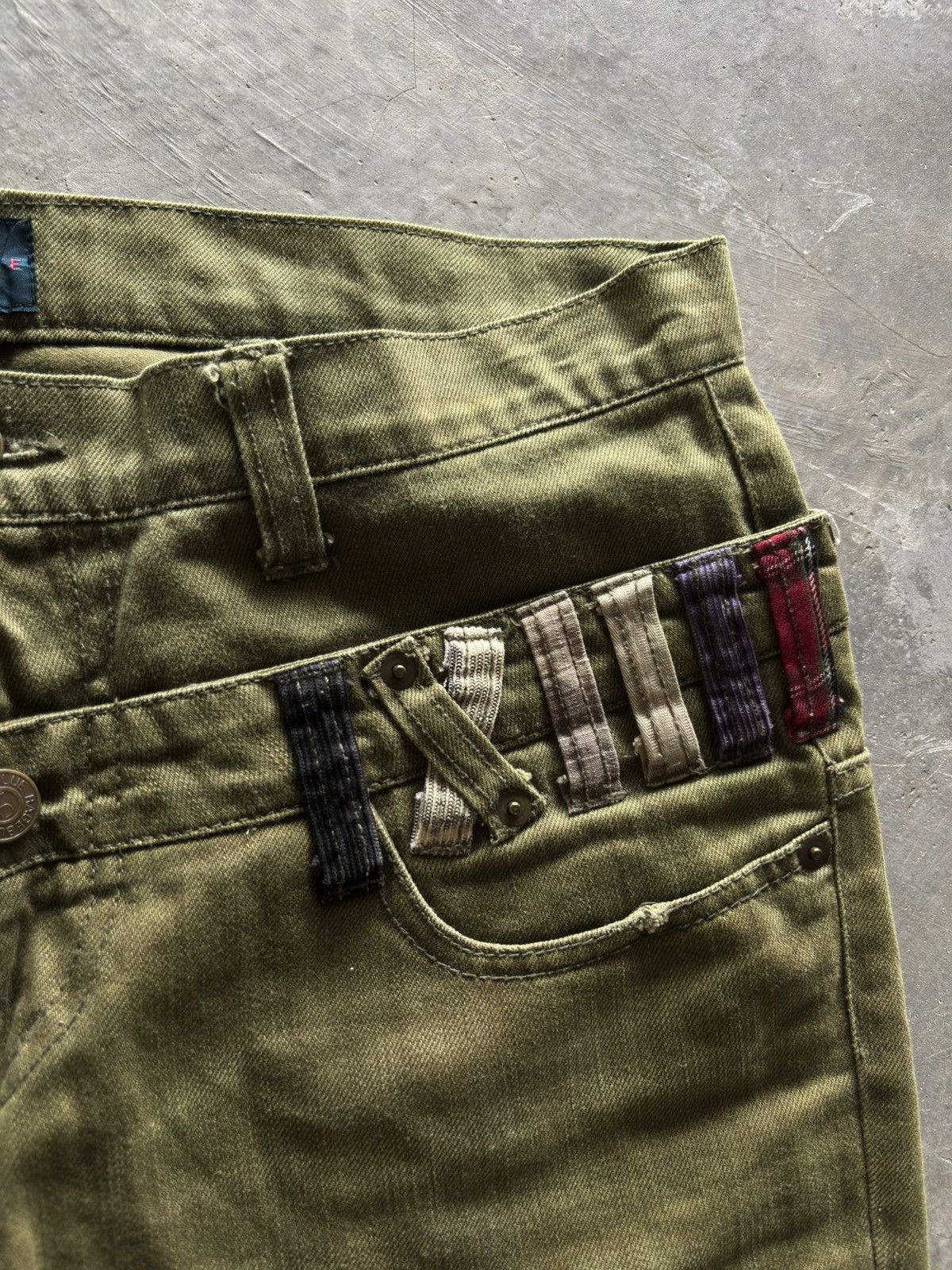 Hysteric Glamour double waist rageblue japanese punk grunge army green color Size US 33 - 9 Thumbnail