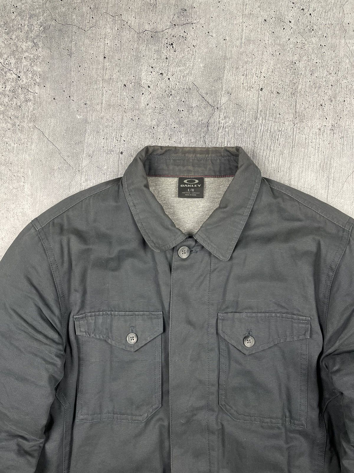 Oakley × Vintage Vintage OAKLEY SOFTWARE Flanel Overshirt Gray Monogram Size US L / EU 52-54 / 3 - 3 Thumbnail