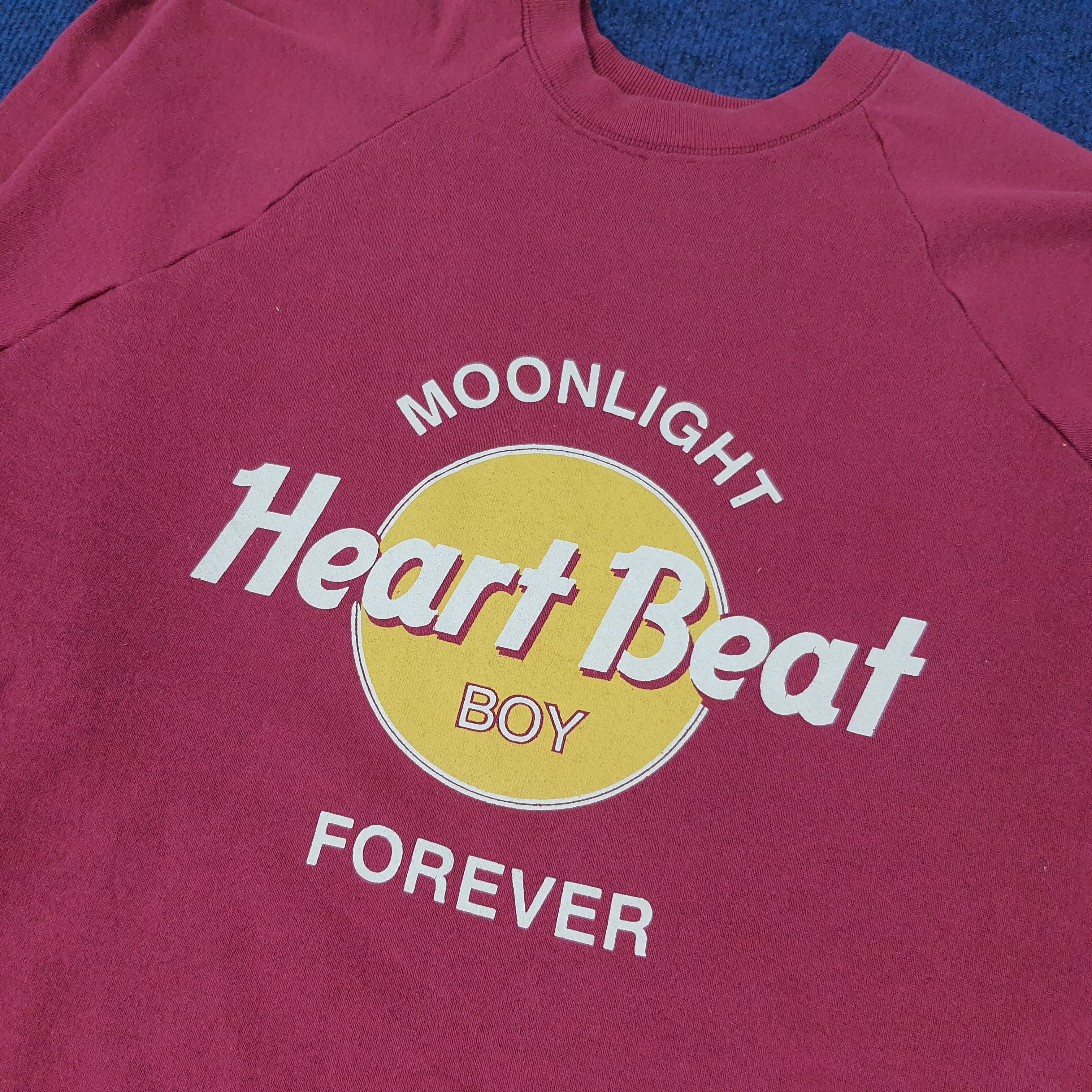 Vintage Vintage Moonlight Heart Beat Boy Forever Sweatshirt C222N7 Size US L / EU 52-54 / 3 - 2 Thumbnail