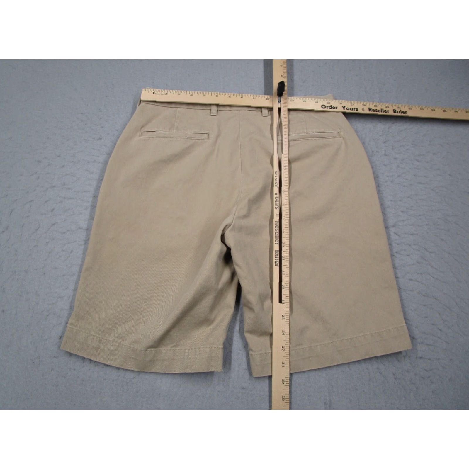Ralph Lauren VINTAGE Ralph Lauren Rugby Shorts Mens 31 Beige Cotton 9" Chino Casual Summer Winter Men Size US 31 - 5 Thumbnail
