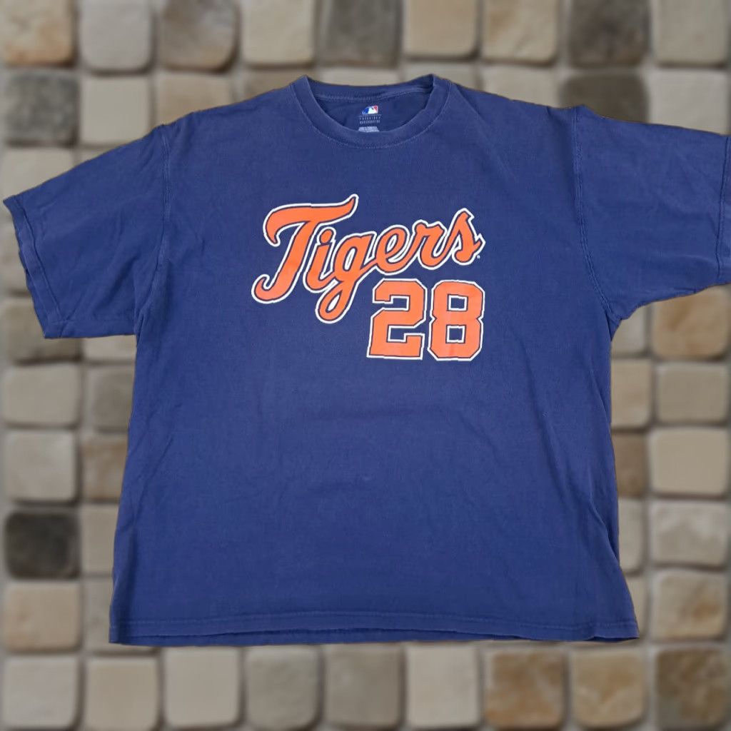 Vintage VINTAGE Detroit Tigers Curtis Granderson 28 Genuine Merchandise T-Shirt 2XL Blue Men Short Sleeve Sports Baseball Mens Size US XXL / EU 58 / 5 - 1 Thumbnail